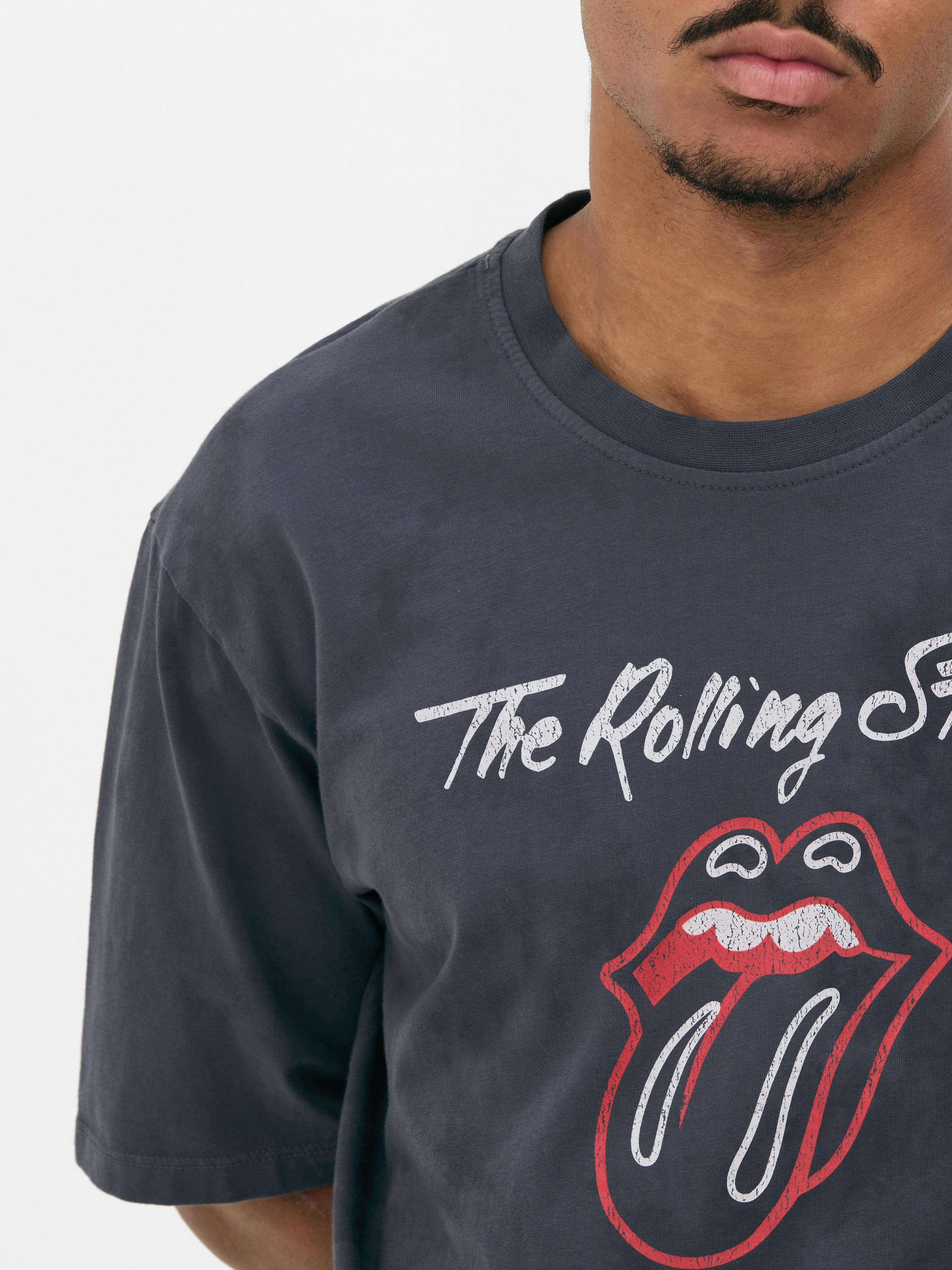 Mens Black The Rolling Stones Short Sleeve T Shirt Primark