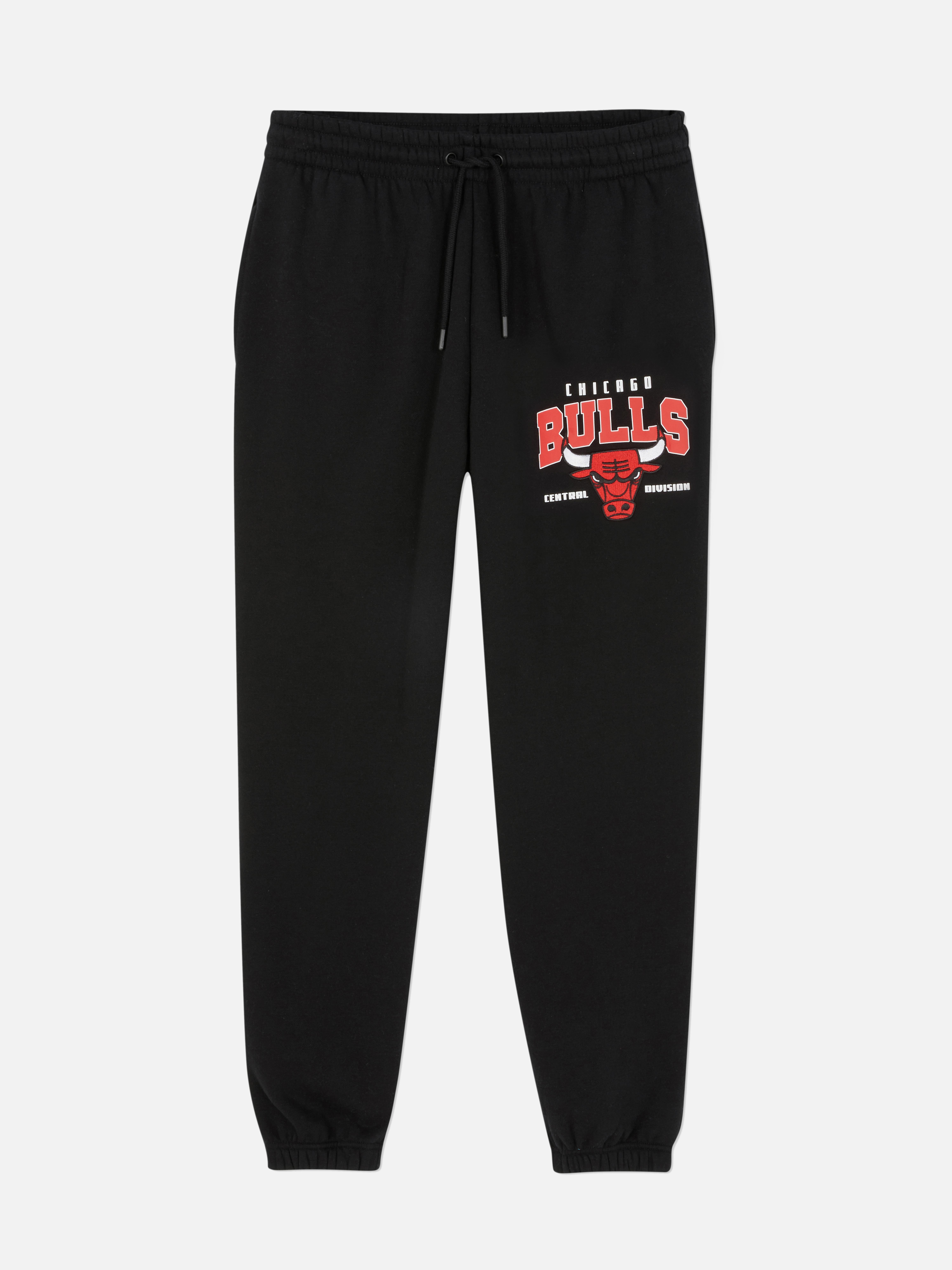 Women s Black NBA Chicago Bulls Logo Joggers Primark