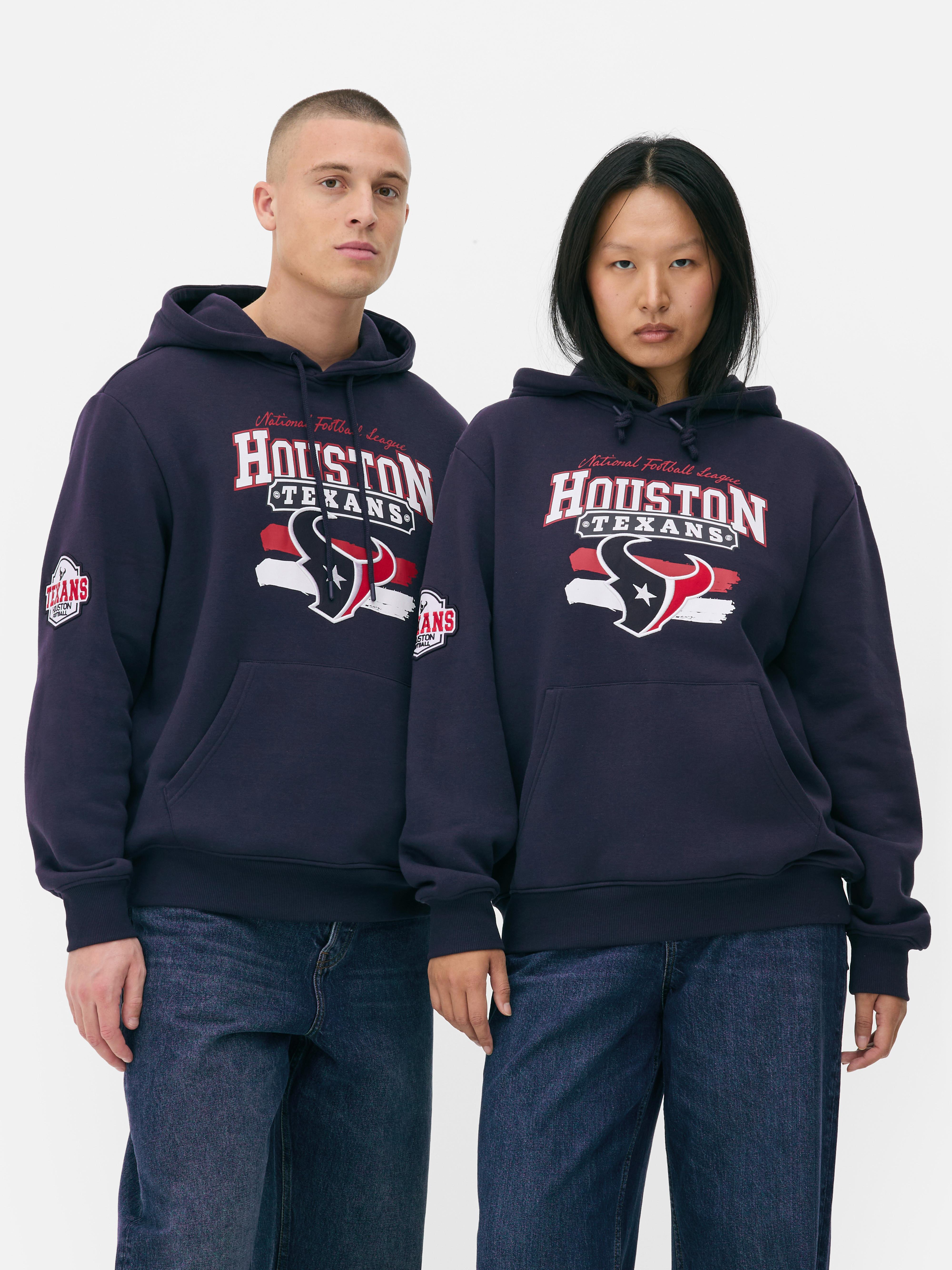 Women s Navy NFL Houston Texans Logo Hoodie Primark