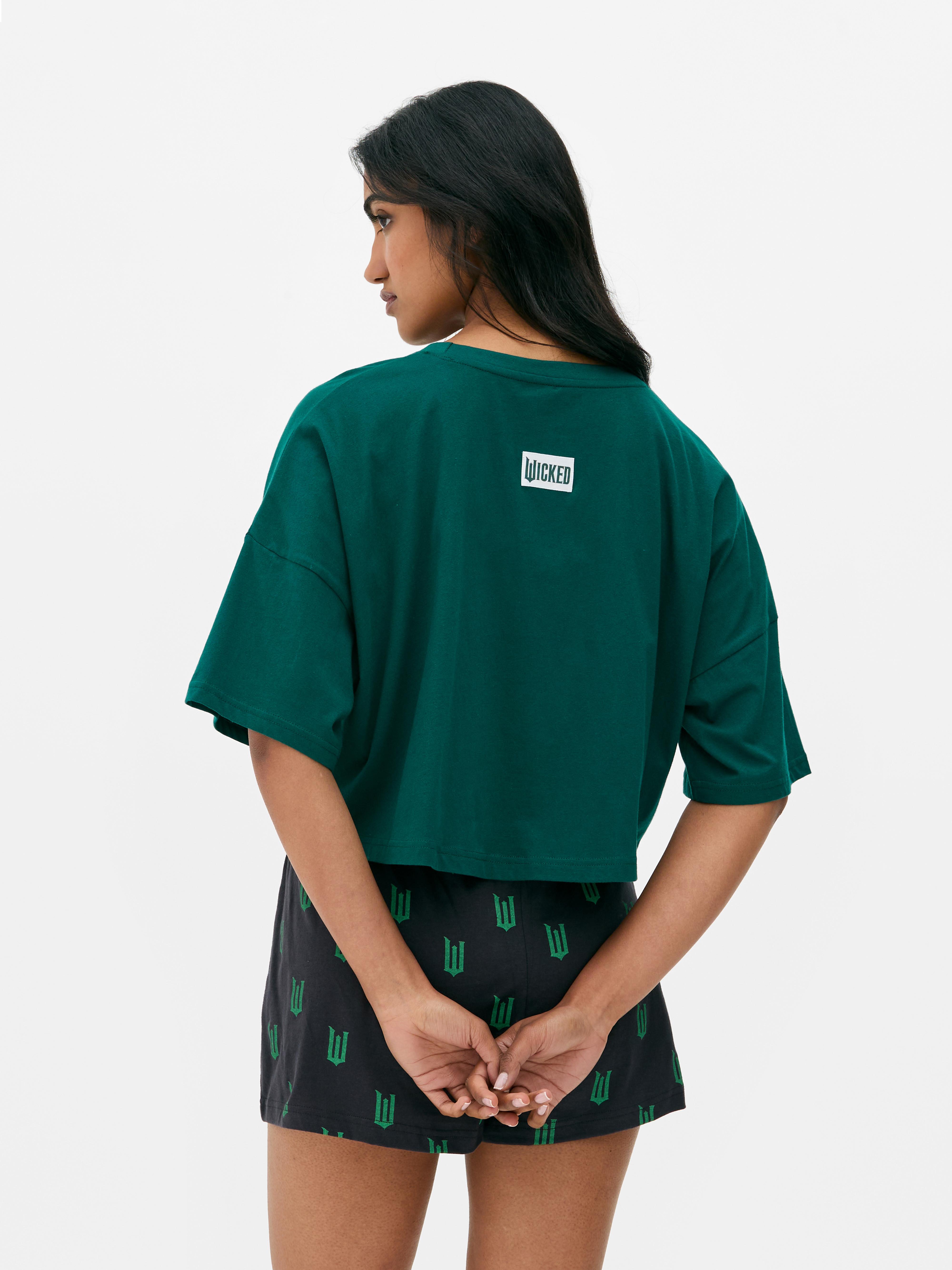 Womens Green Wicked x Primark Witches Of Oz Top and Shorts Pyjamas Primark