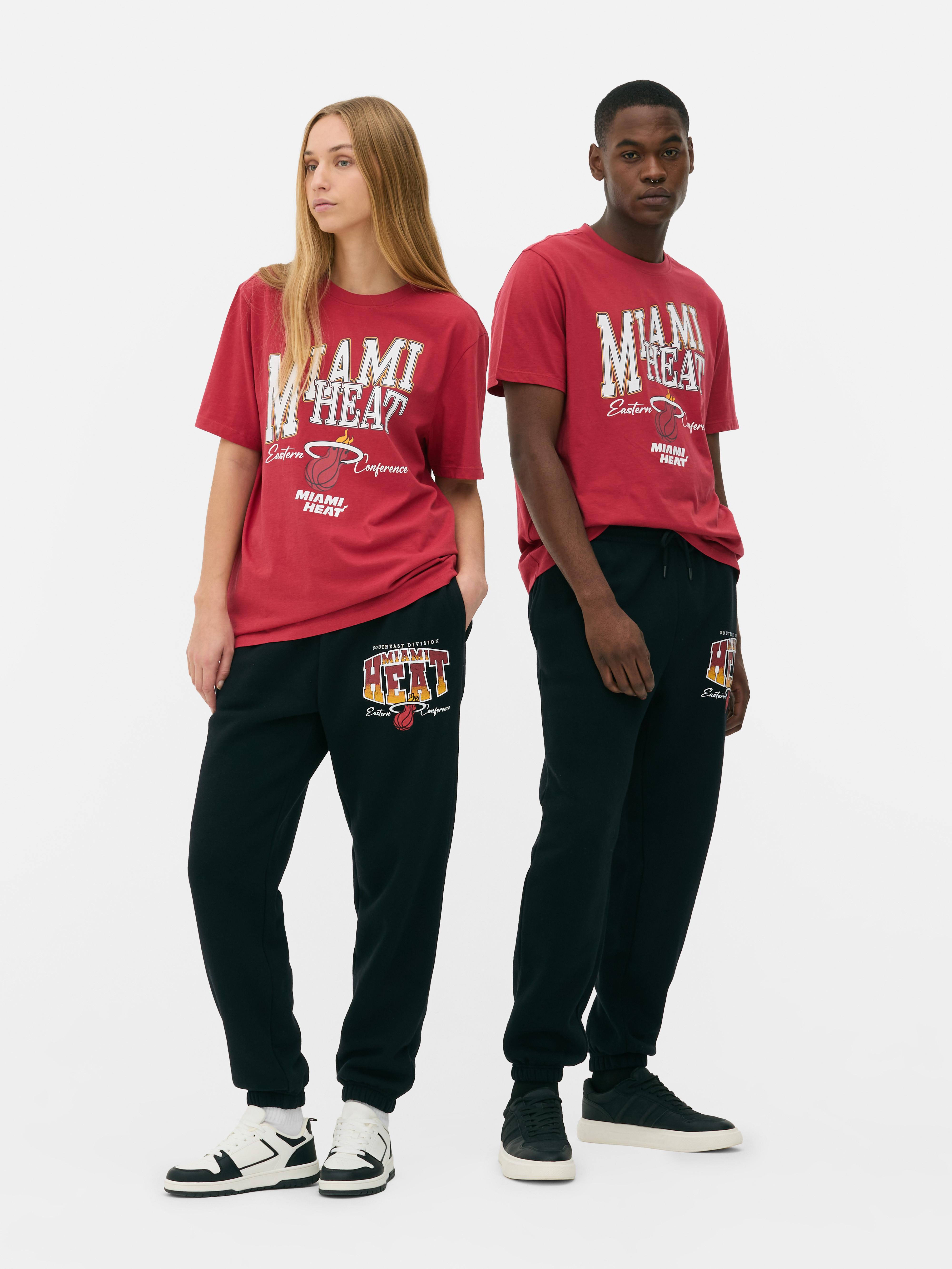 Women s Black NBA Miami Heat Joggers Primark