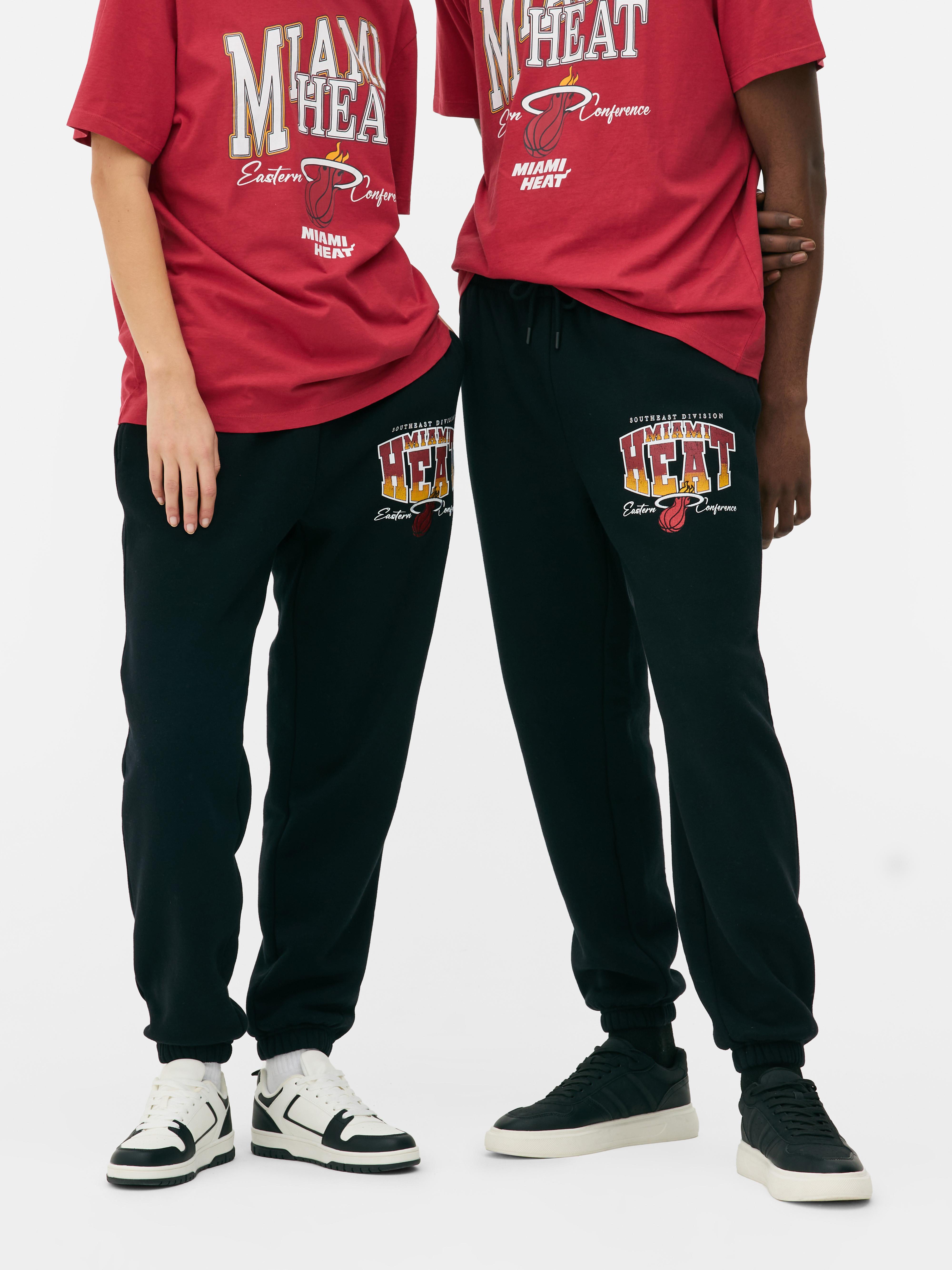 Women s Black NBA Miami Heat Joggers Primark