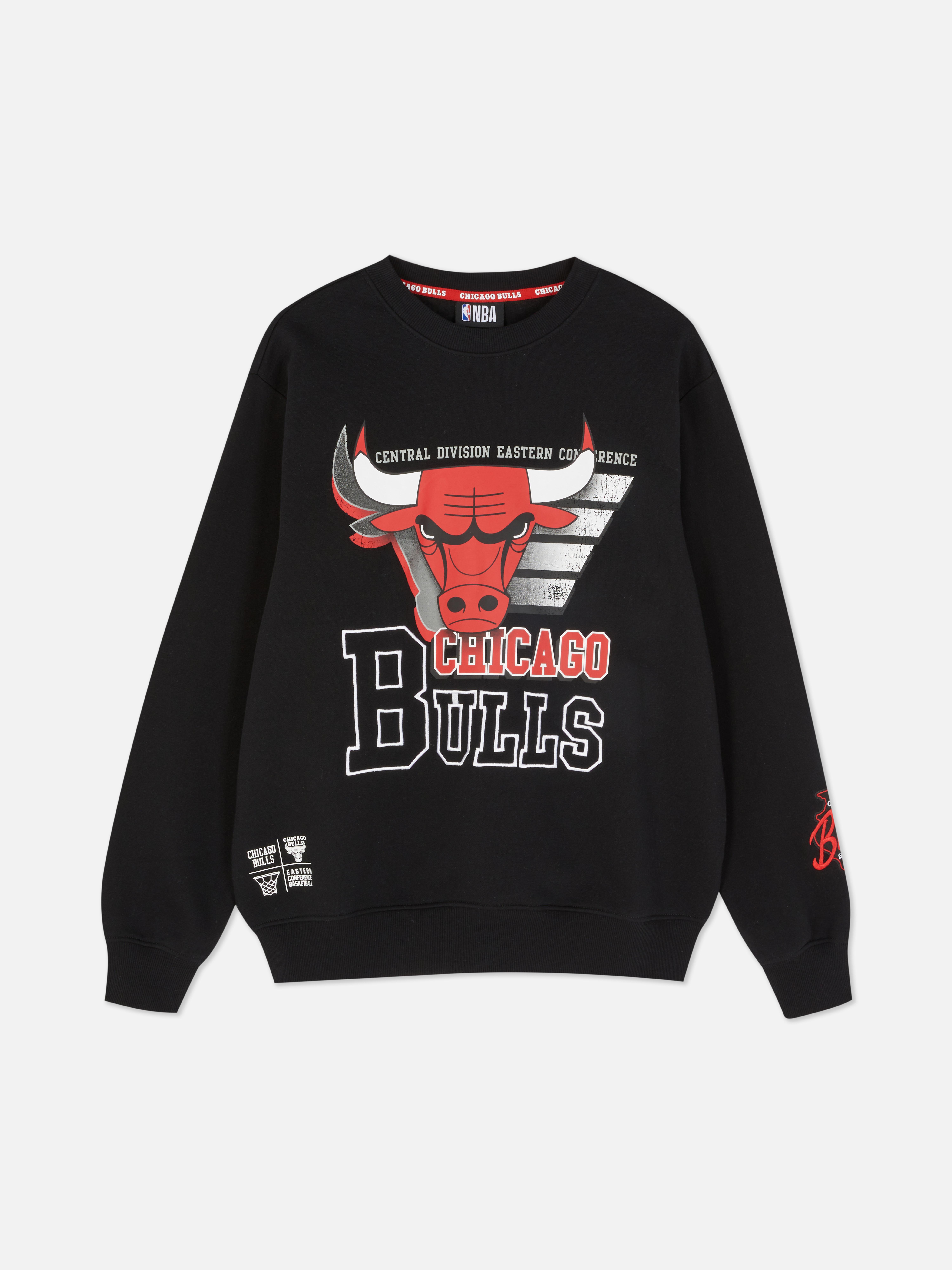 Women's Black NBA Chicago Bulls Logo Sweatshirt | Primark