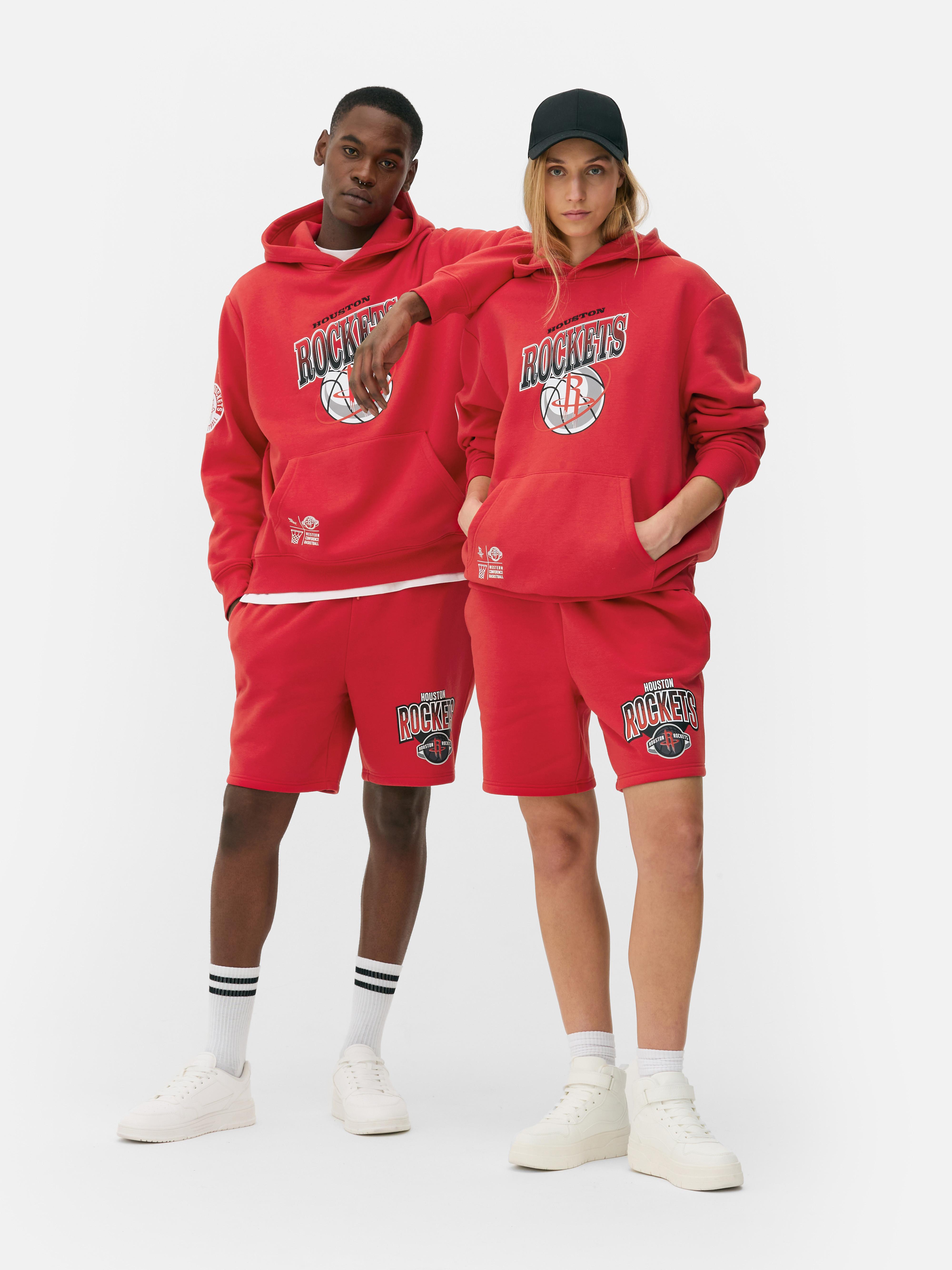 Women s Red NBA Houston Rockets Hoodie Primark