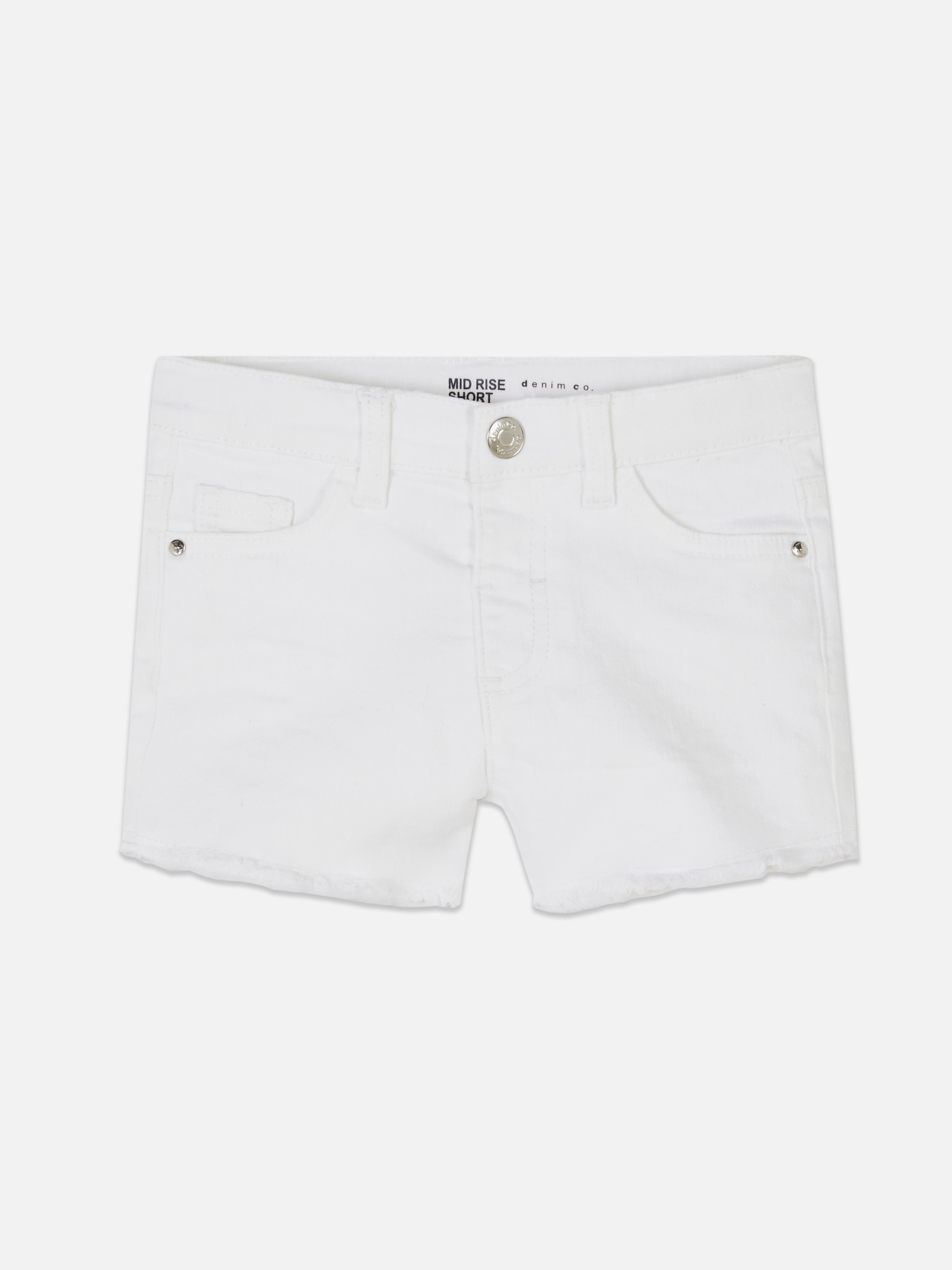 Pantaloncini jeans a vita media