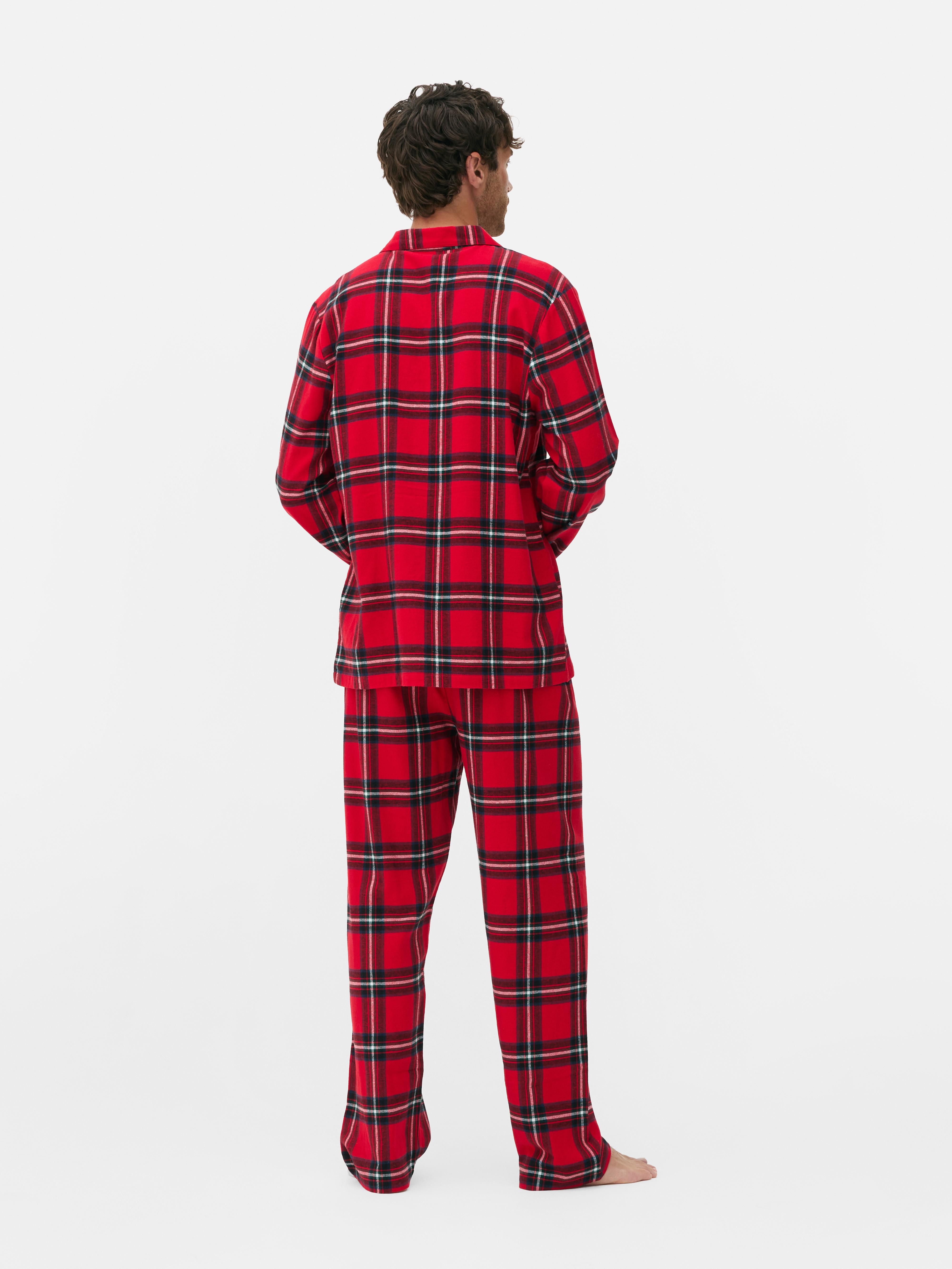 Mens Red Men s Checked Christmas Family Pyjamas Primark