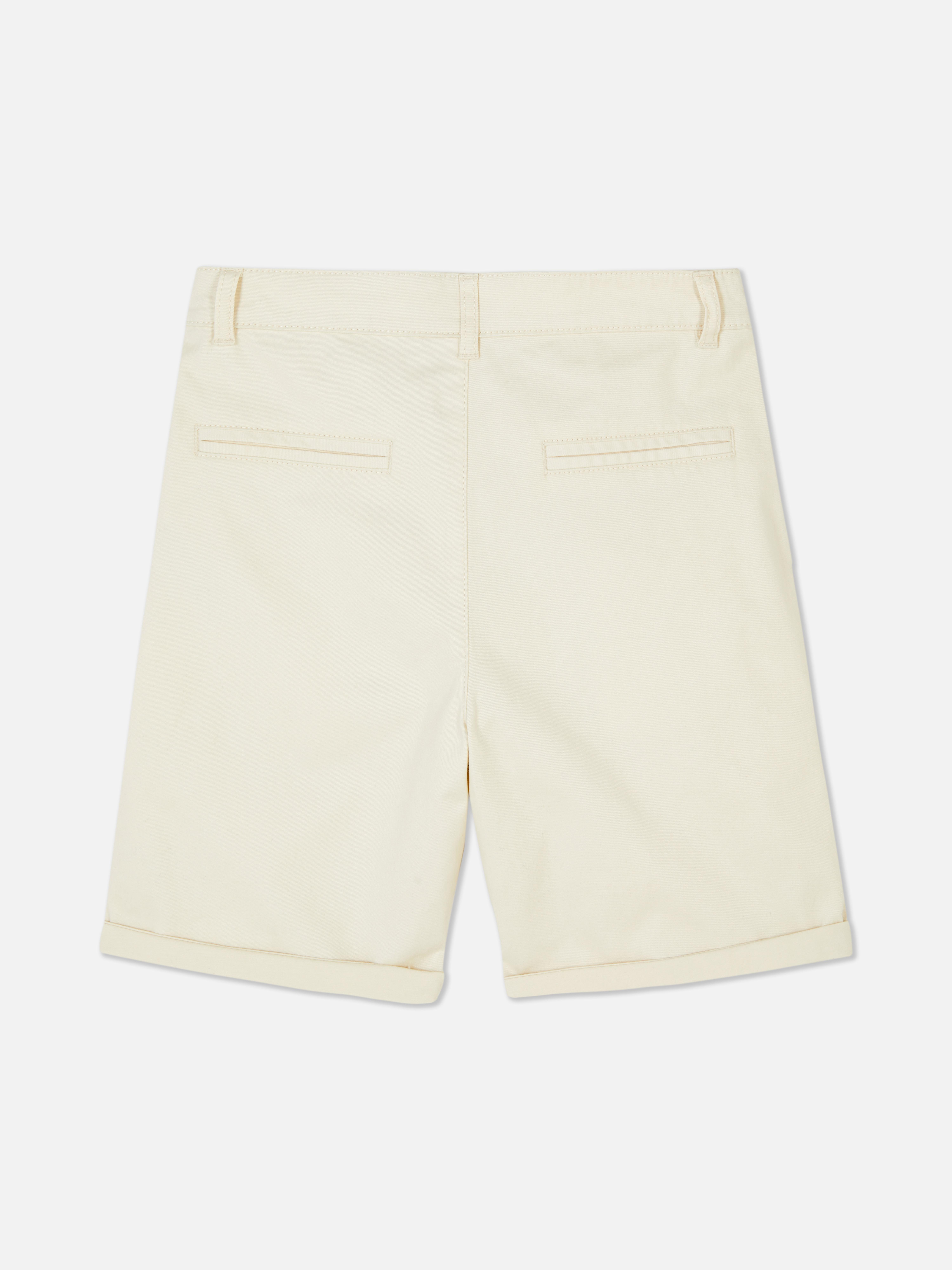 Pantaloni scurți chino cu tiv întors