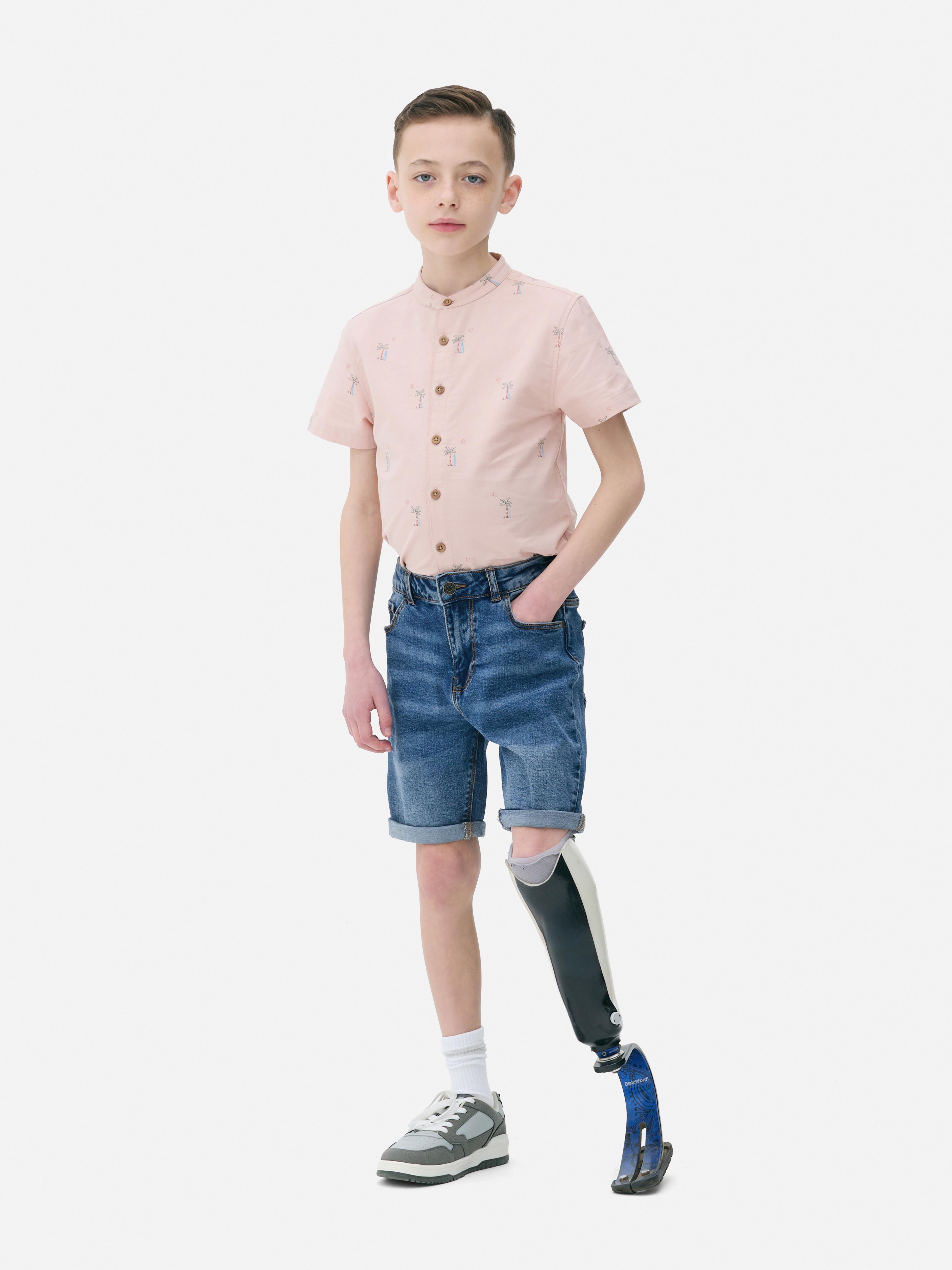 Spodenki jeansowe z wąskimi nogawkami