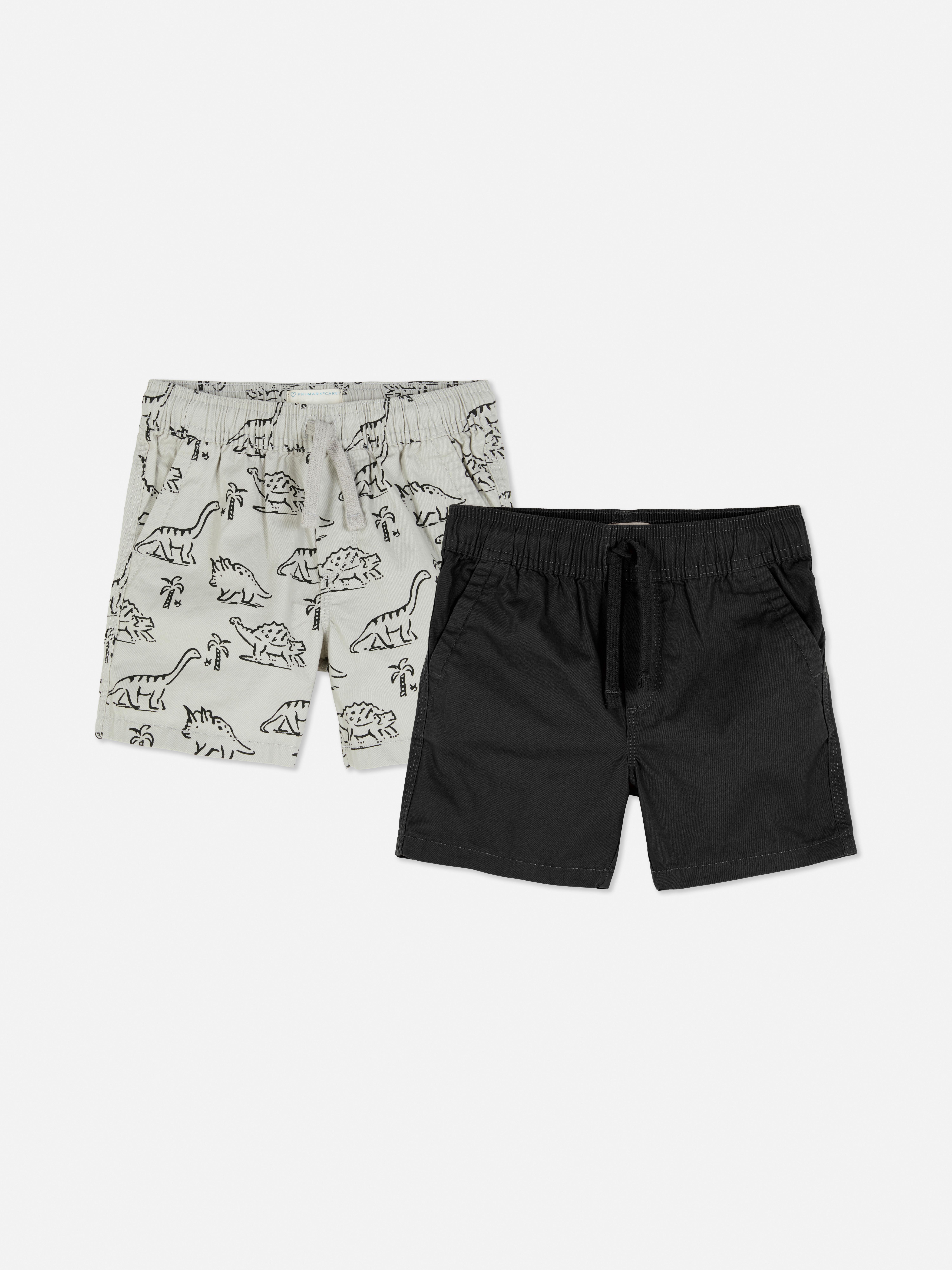 Pack 2 calções tecido cordão