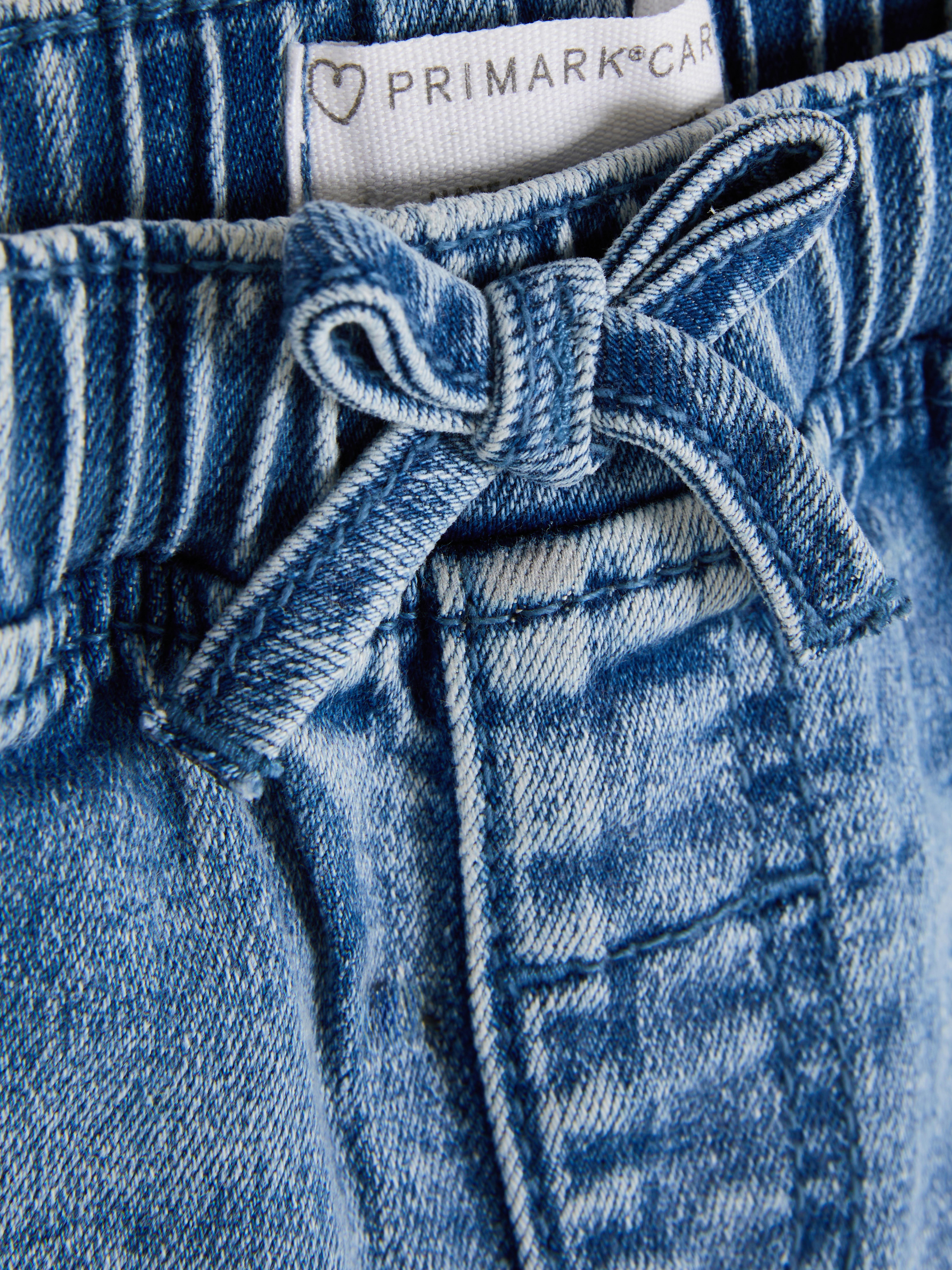 Pantaloni scurți din denim cu talie elastică