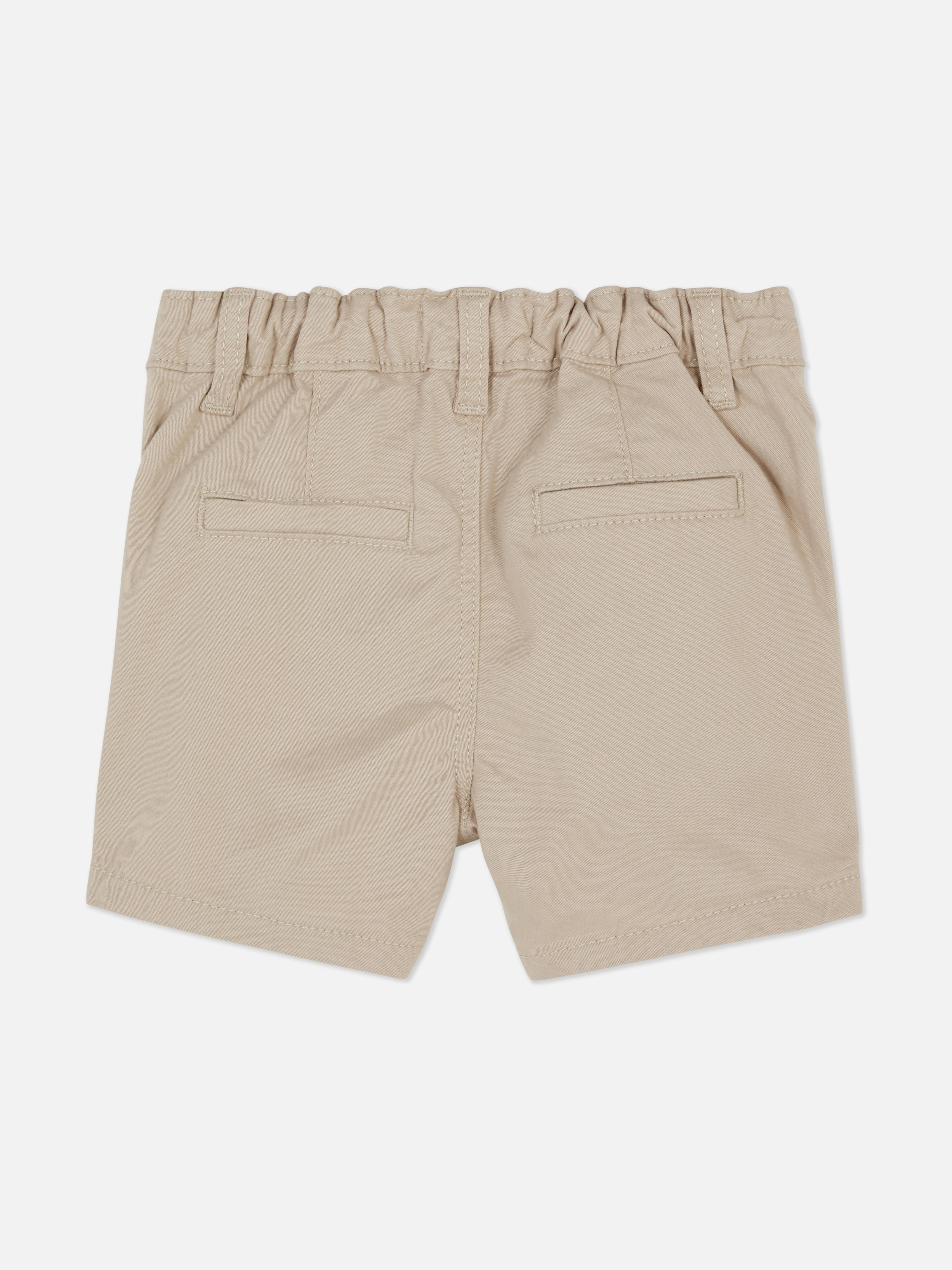 Calções chino elásticos
