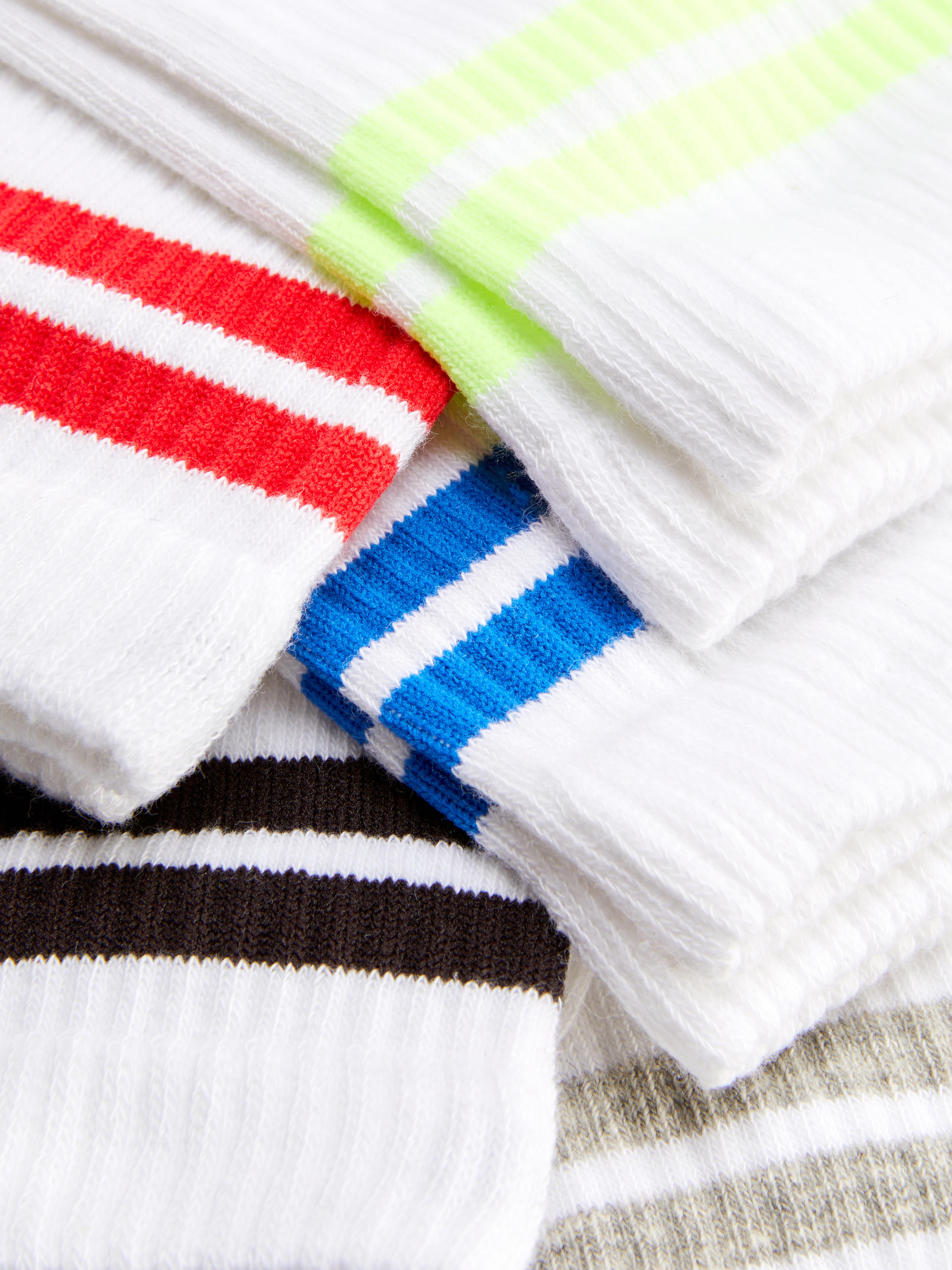 Pack de 5 pares de calcetines tobilleros a rayas