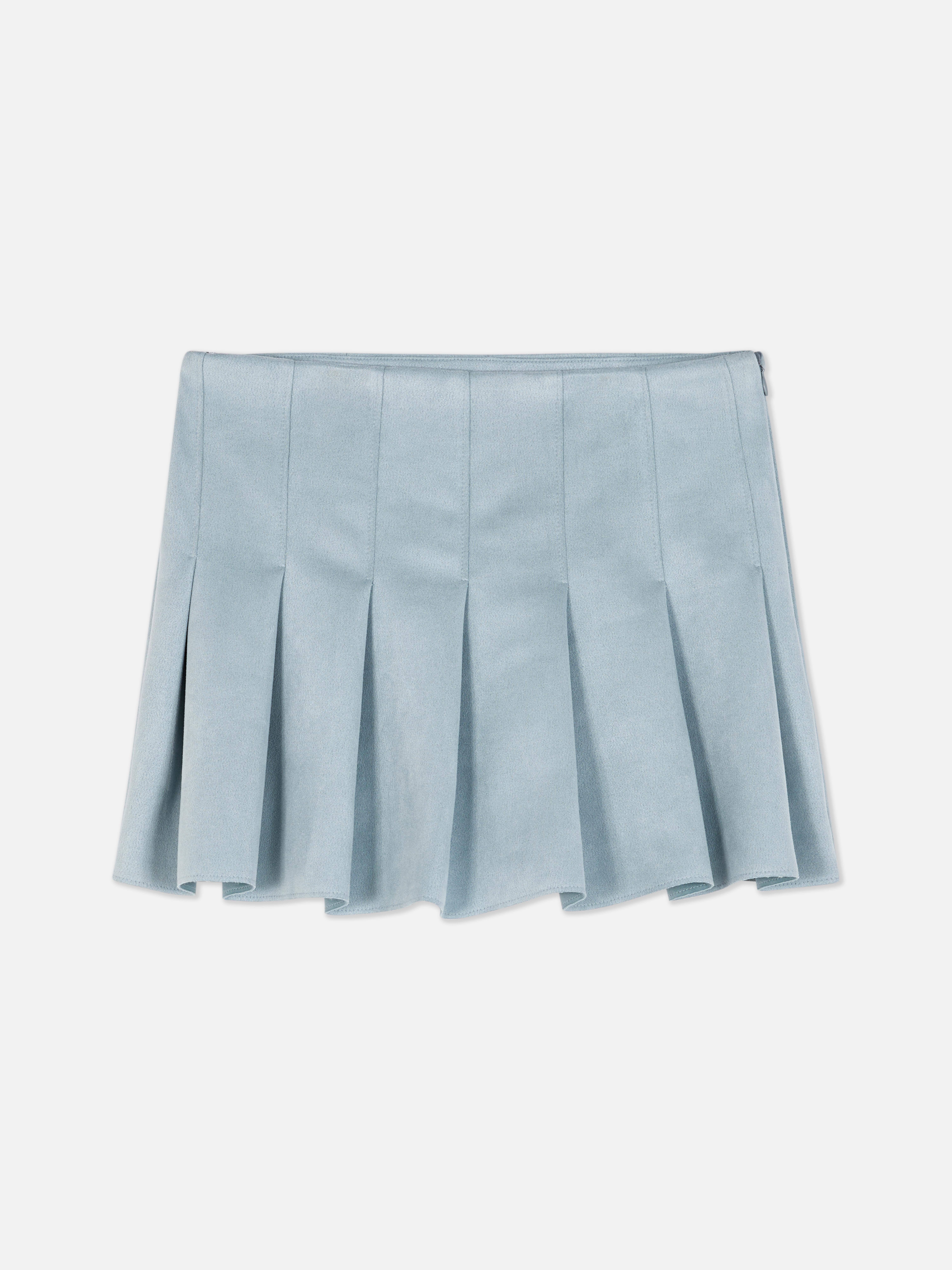 Skort in camoscio sintetico