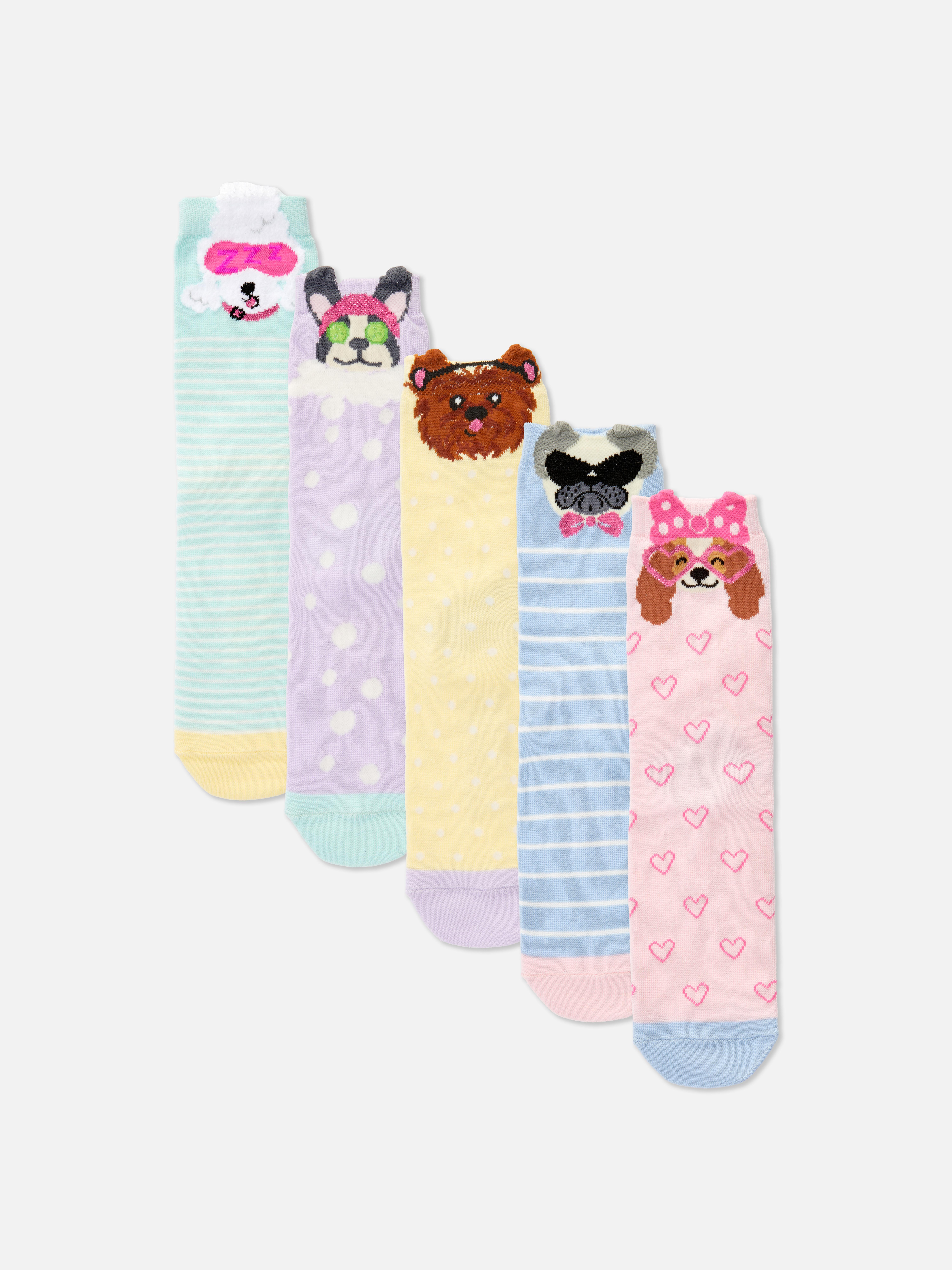5 pares de calcetines bajos