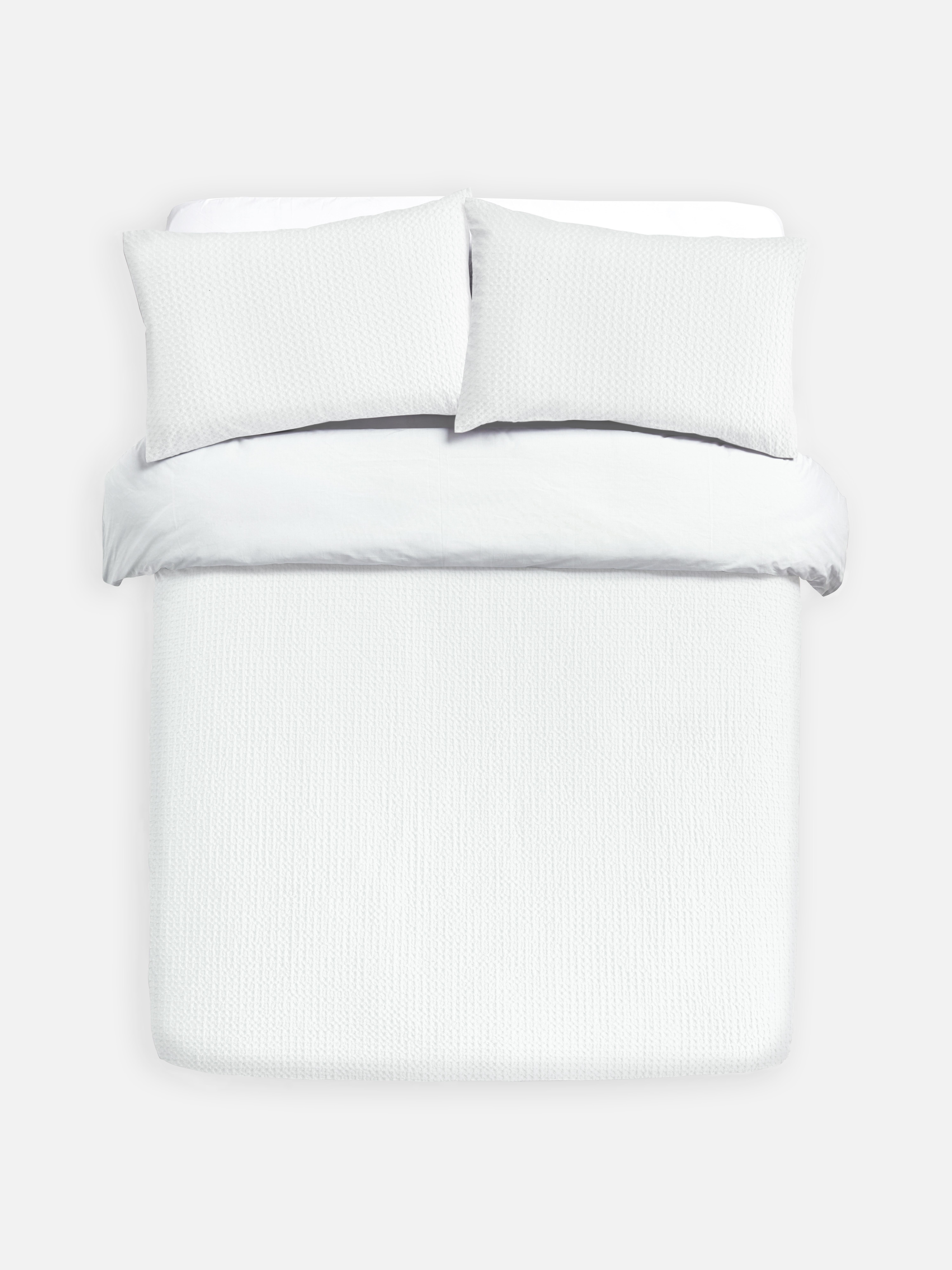 Conjunto capa edredão casal textura waffle