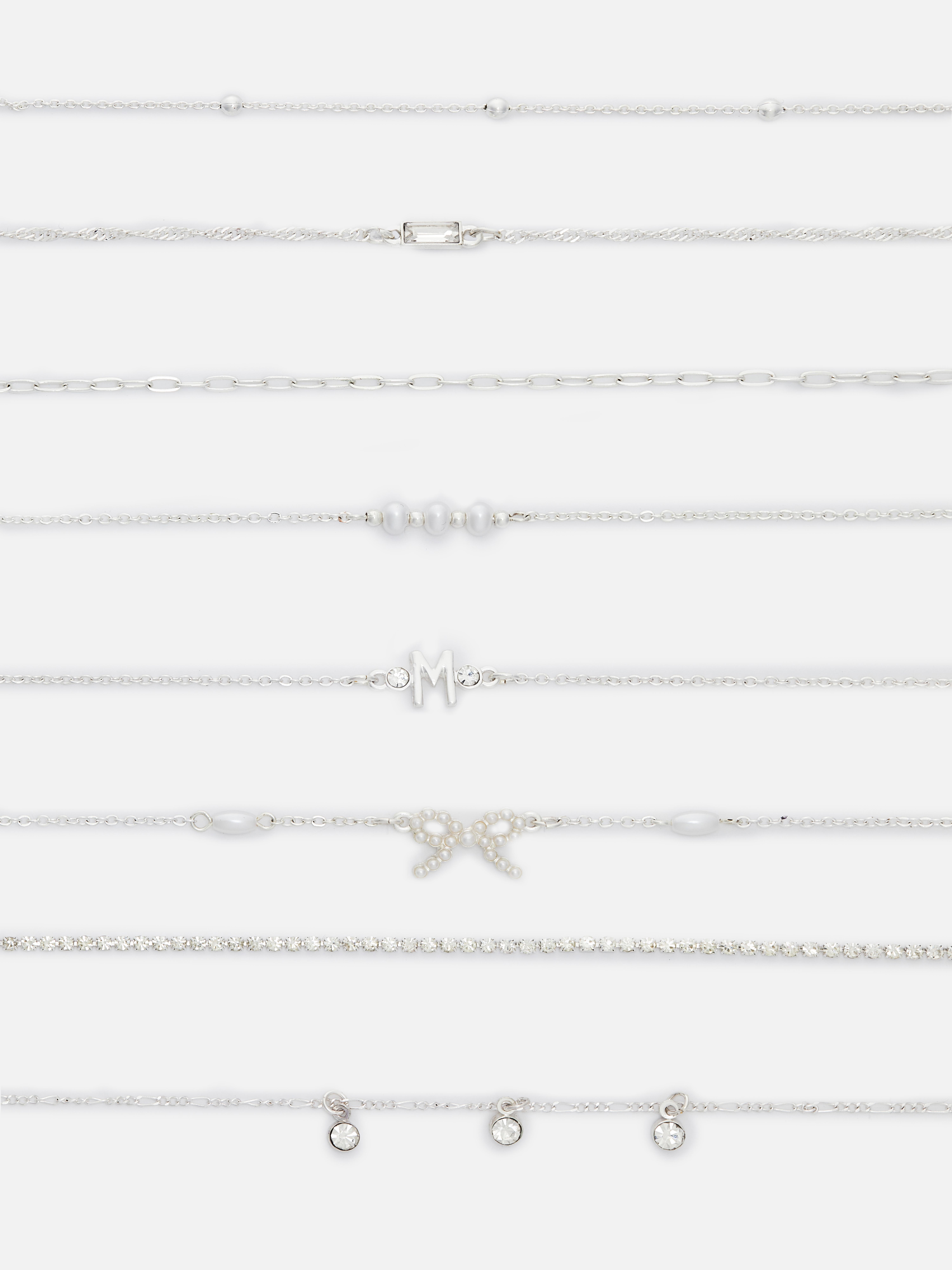 8pk Initial Friendship Bracelets