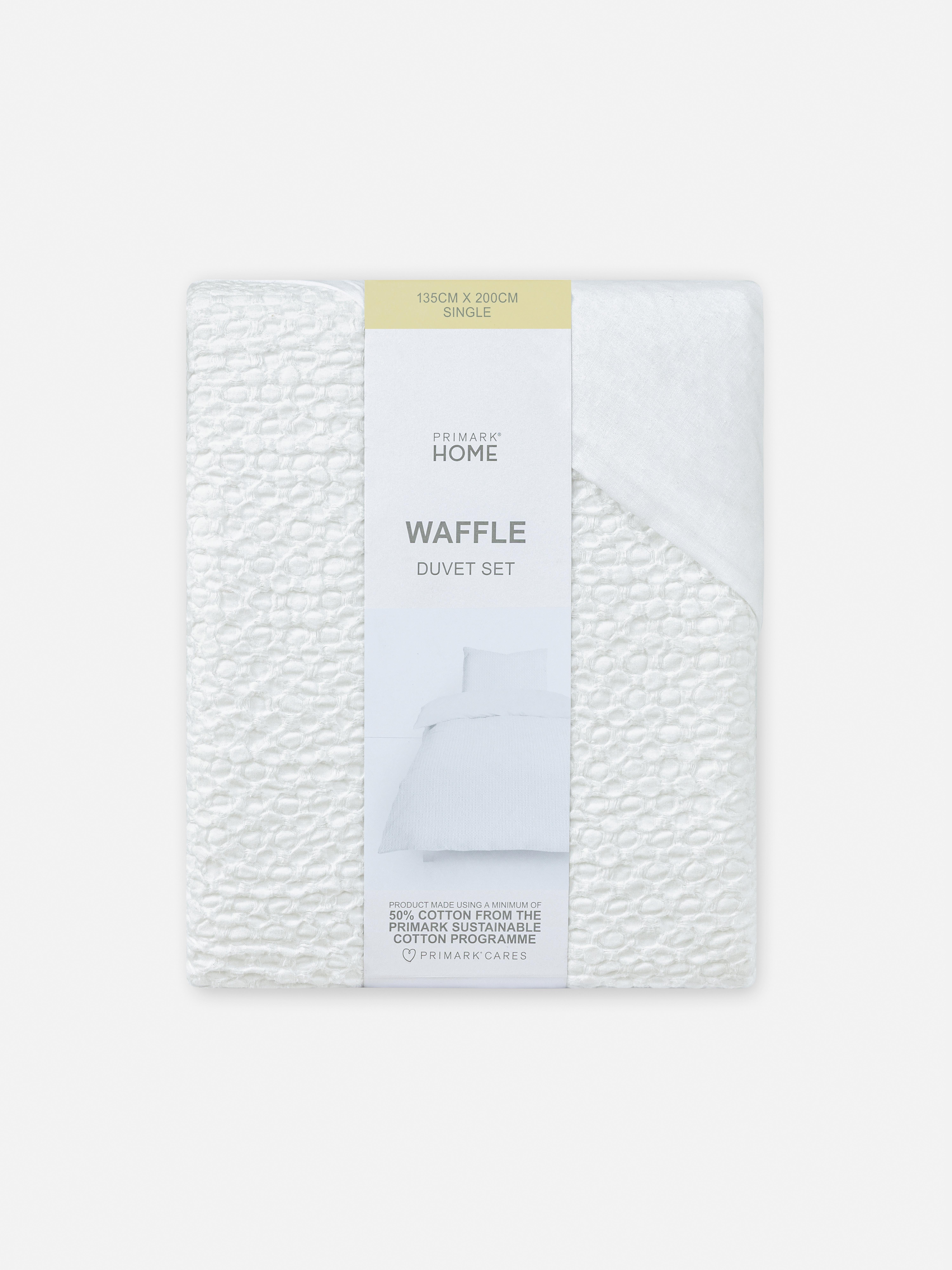 Conjunto capa edredão solteiro reversível textura waffle