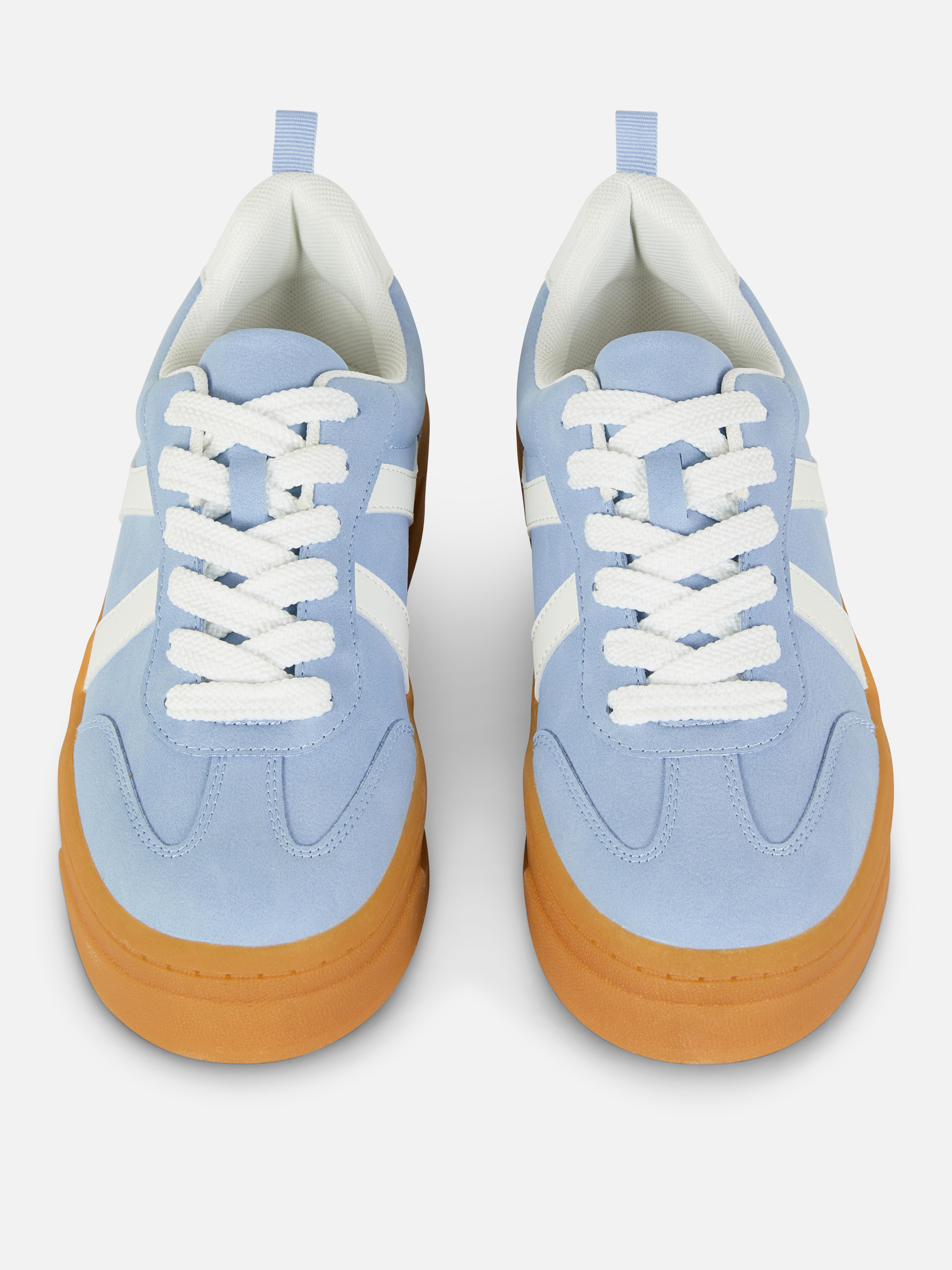 Pantofi sport retro cu talpă din cauciuc