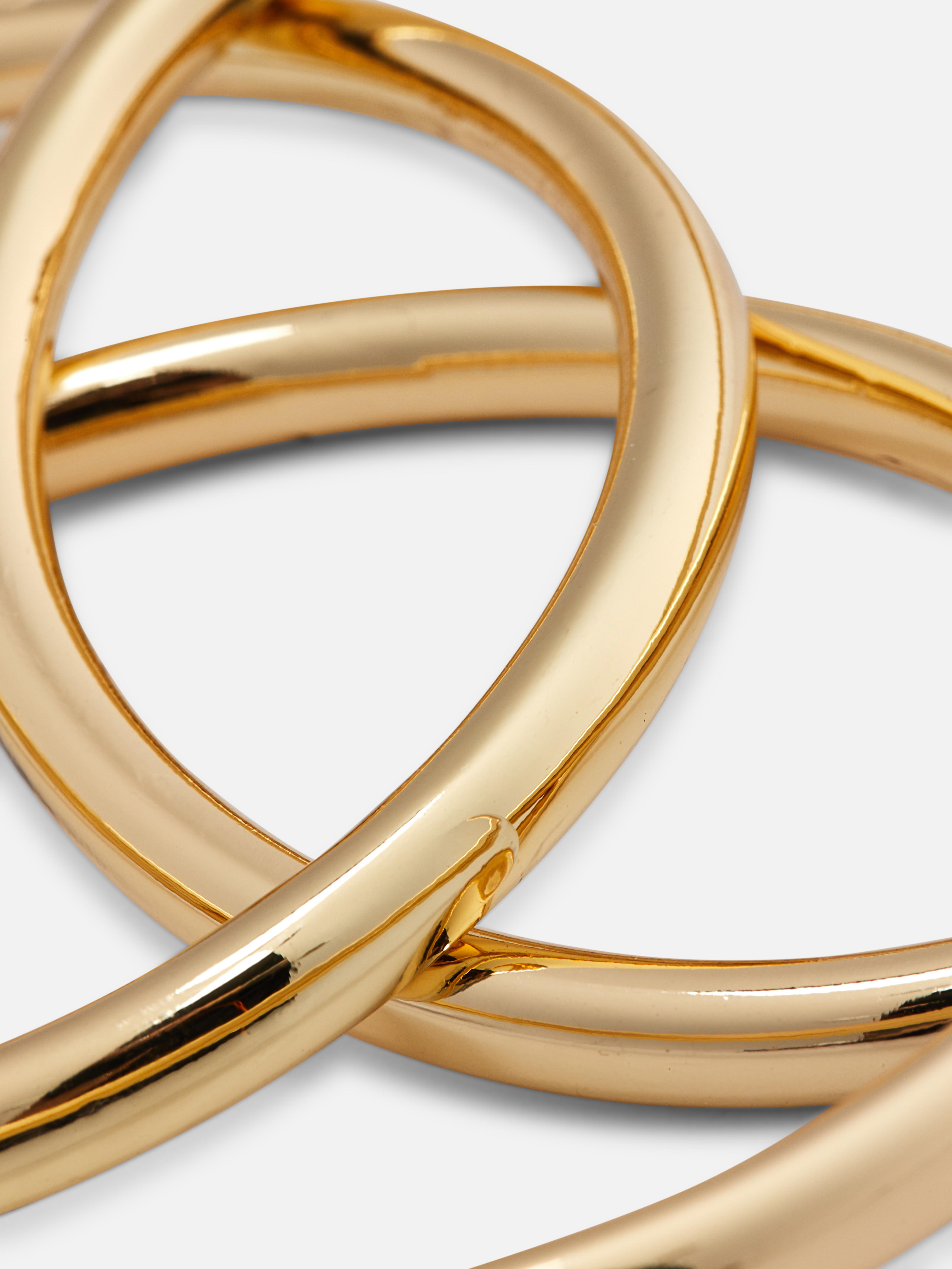 3pk Gold-Toned Bangles