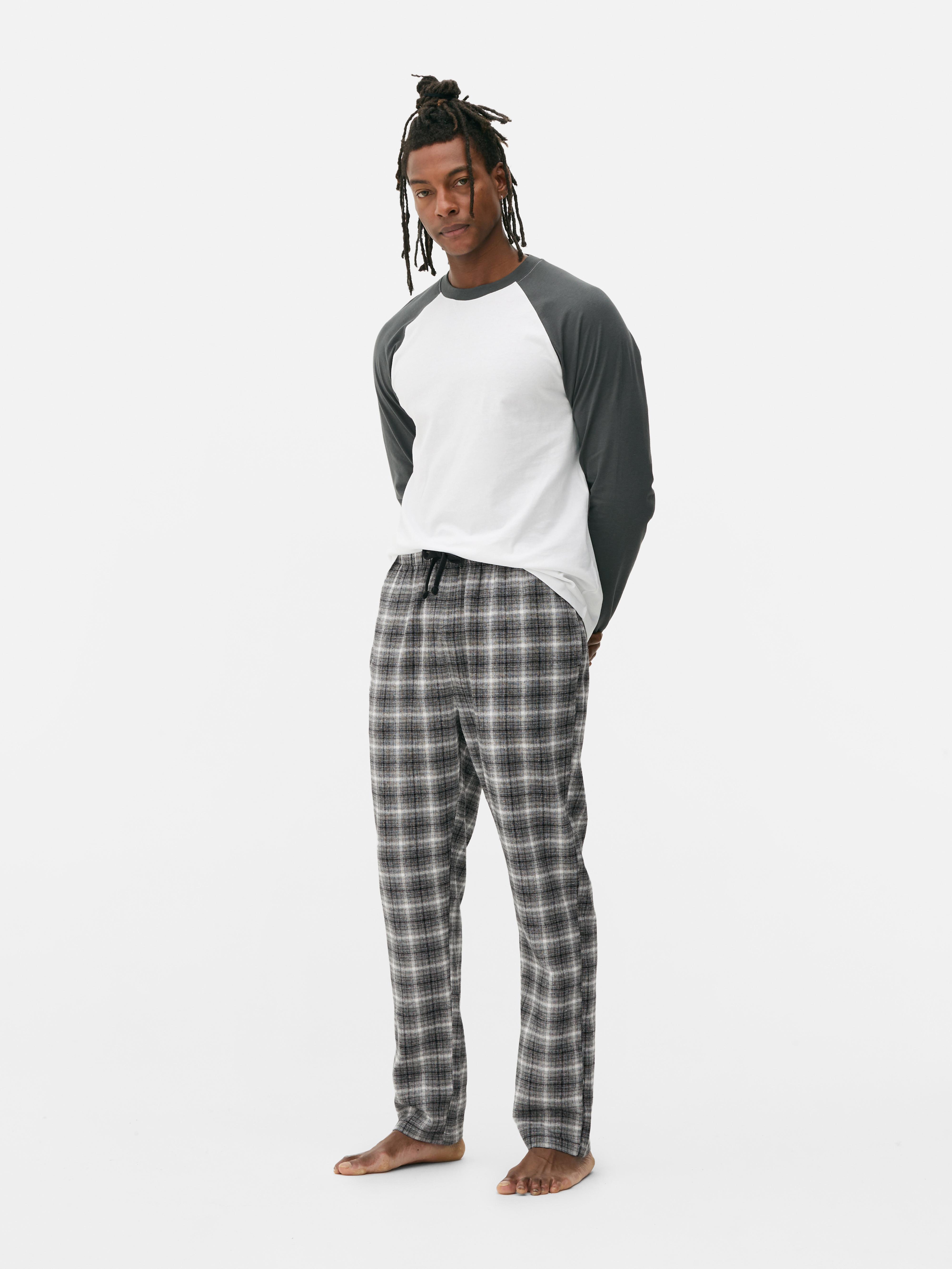 T-Shirt and Check Trousers Pyjamas