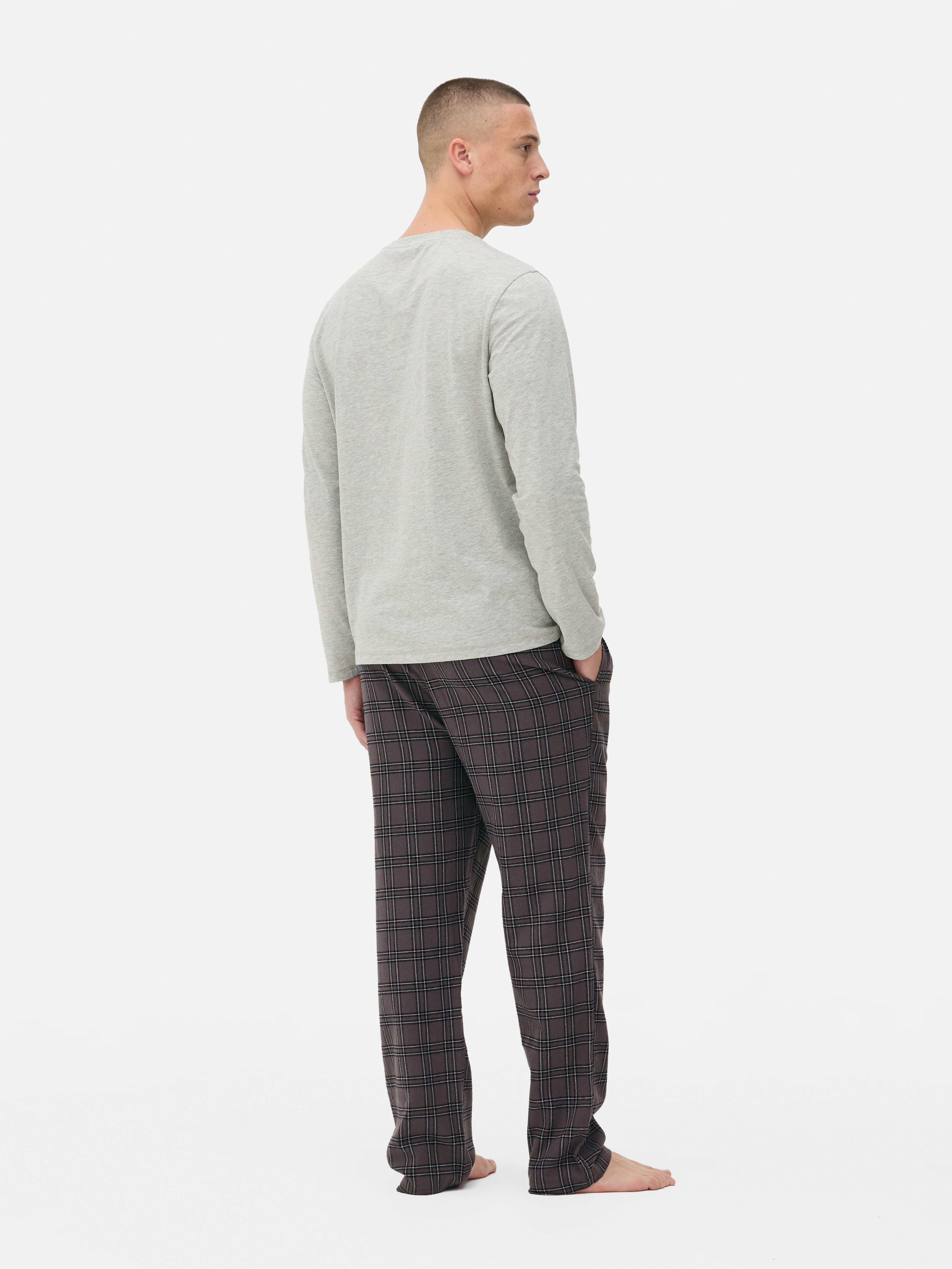 T-Shirt and Check Trousers Pyjamas