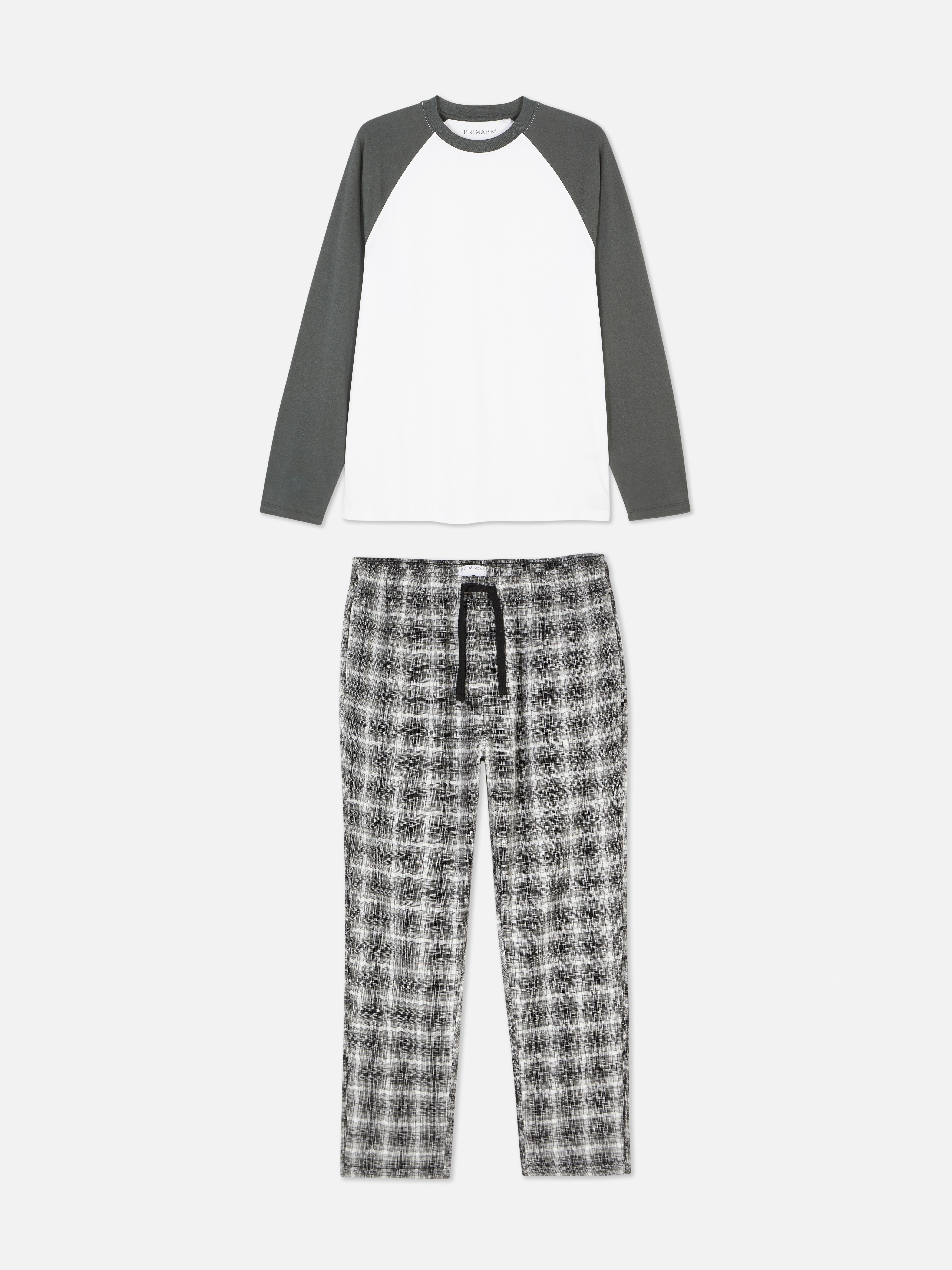T-Shirt and Check Trousers Pyjamas