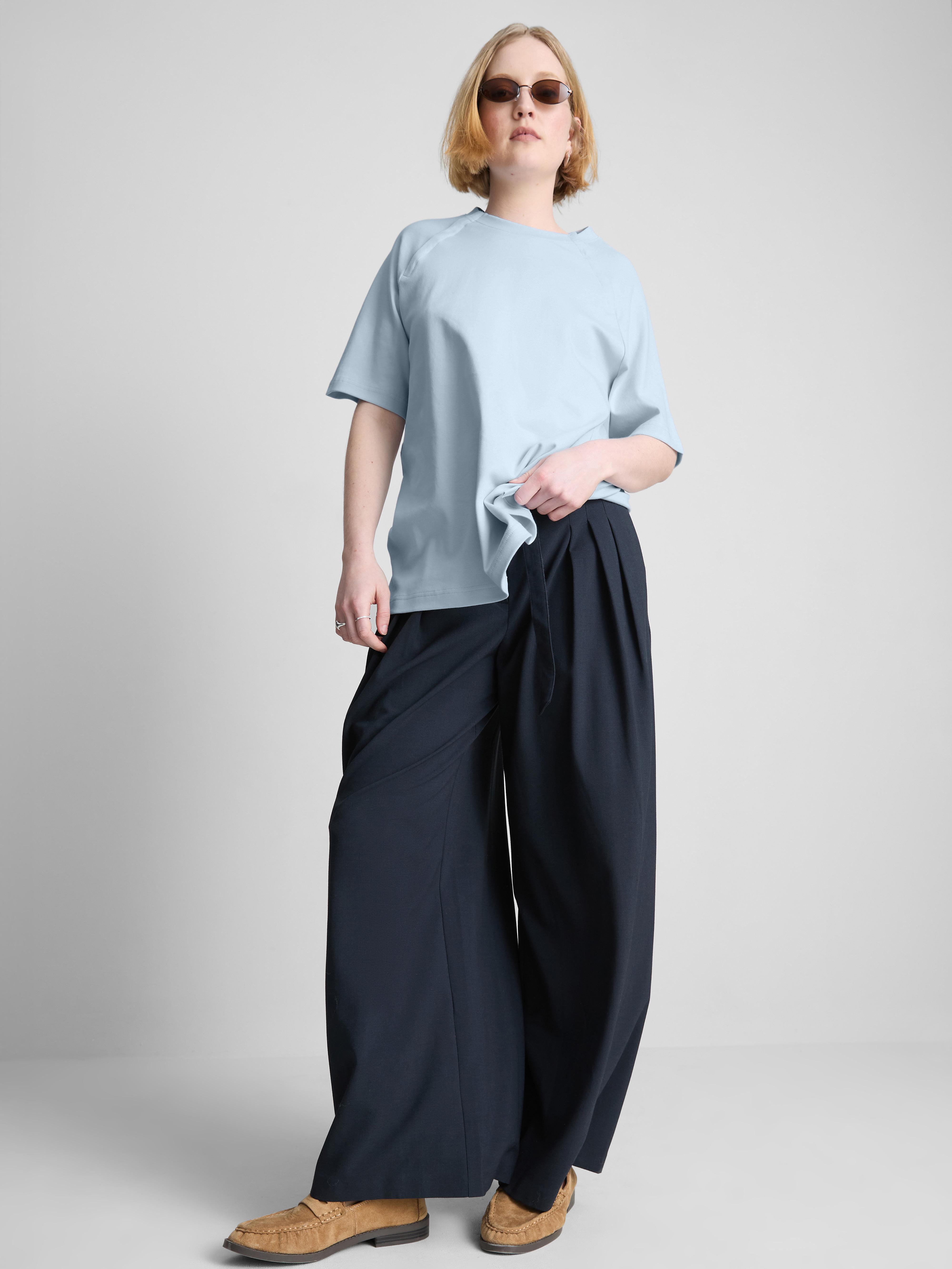 Adaptive T-shirt met korte mouwen Lichtblauw