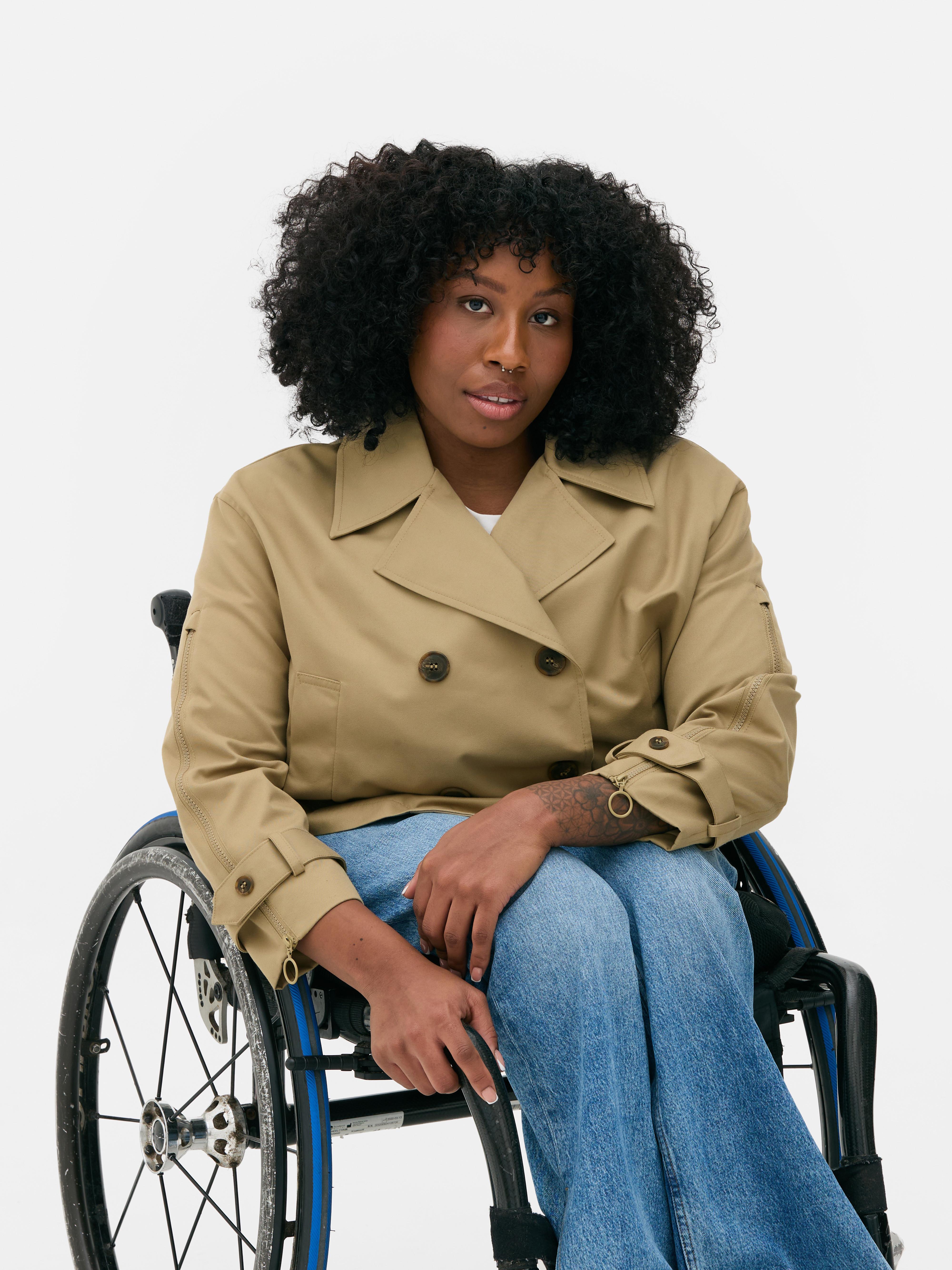 Gabardina Adaptive para personas en silla de ruedas