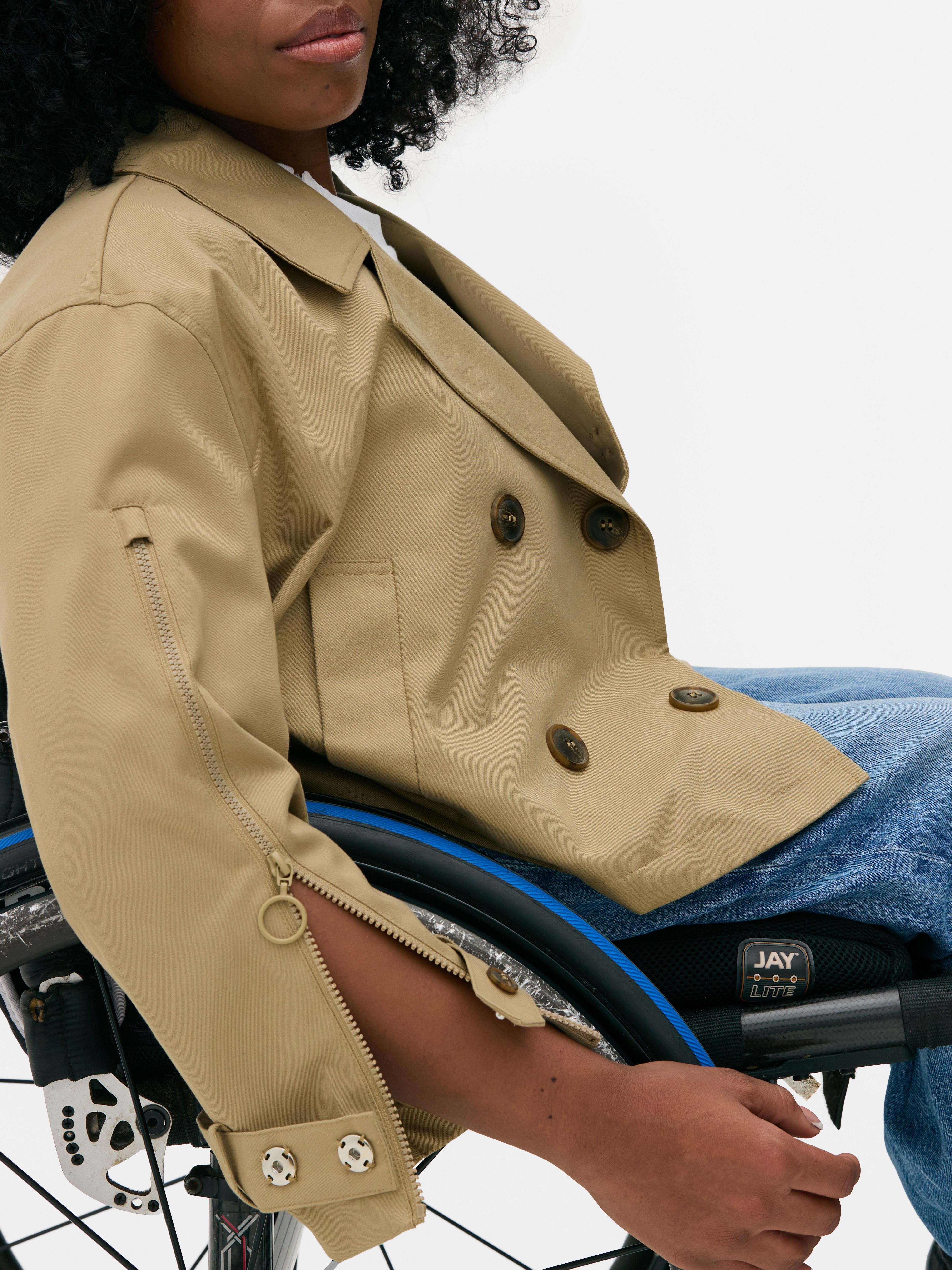 Gabardina Adaptive para personas en silla de ruedas