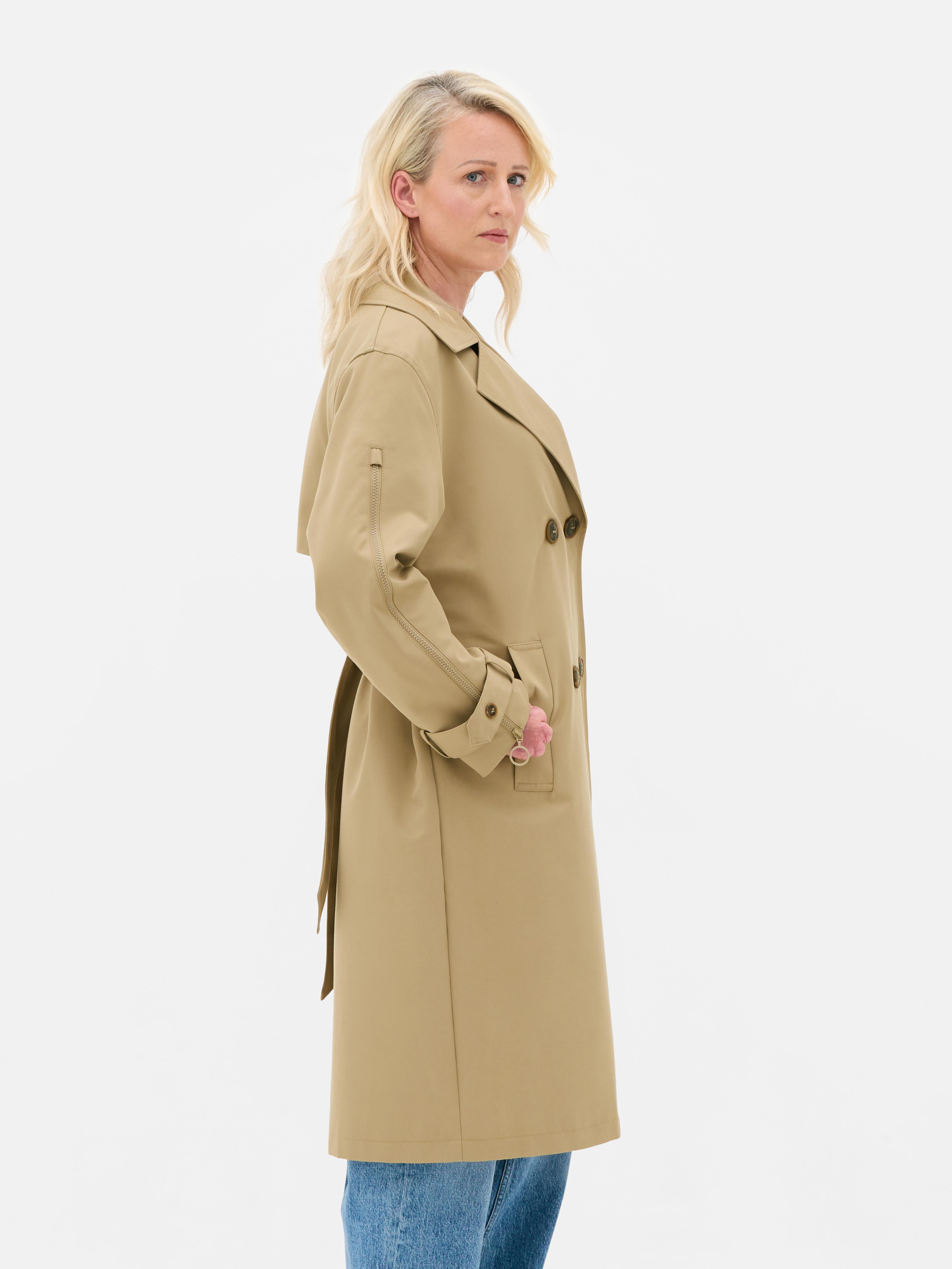 Adaptiver zweireihiger Trenchcoat