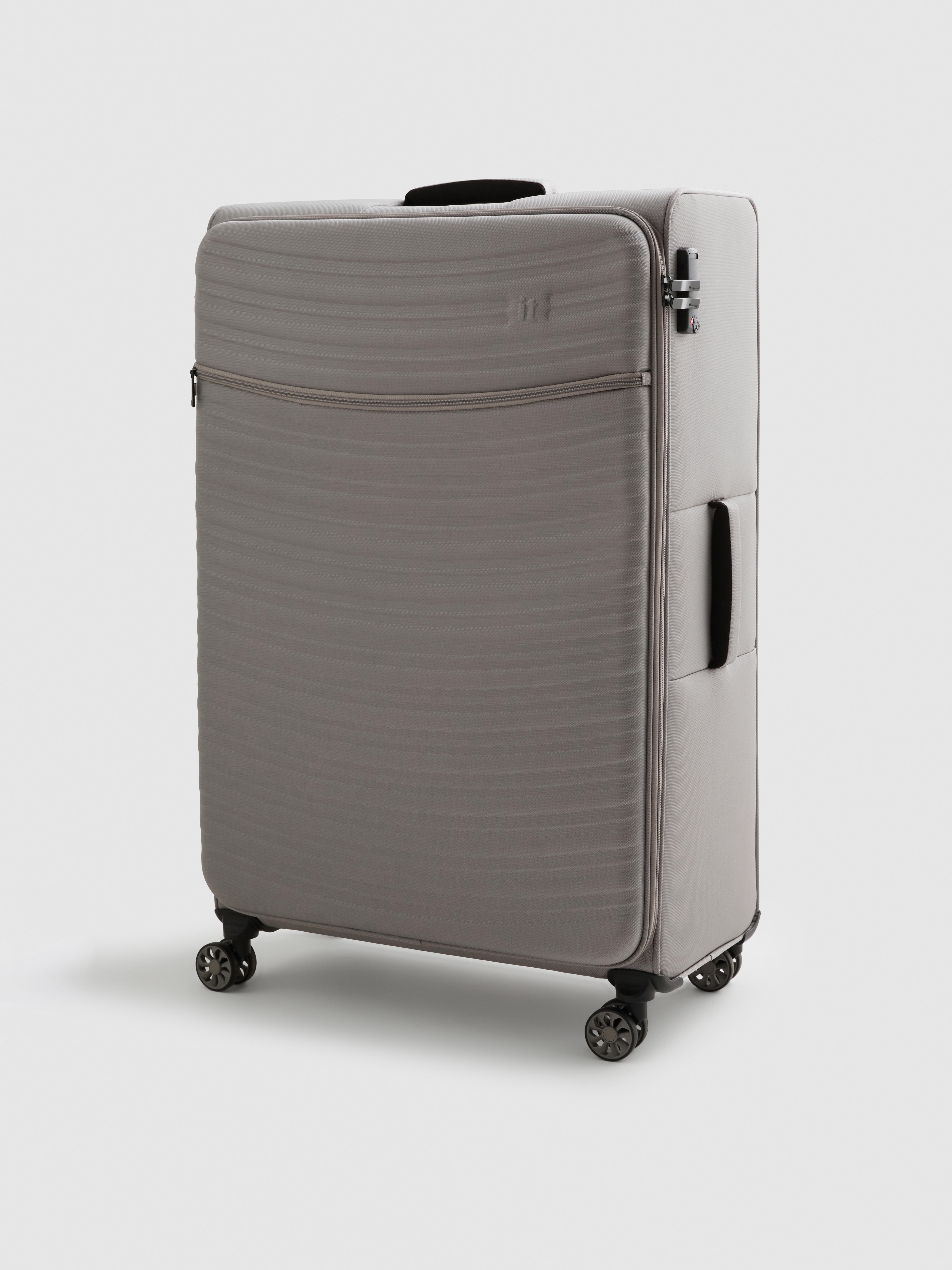 8-Wheel Soft Shell Suitcase Taupe