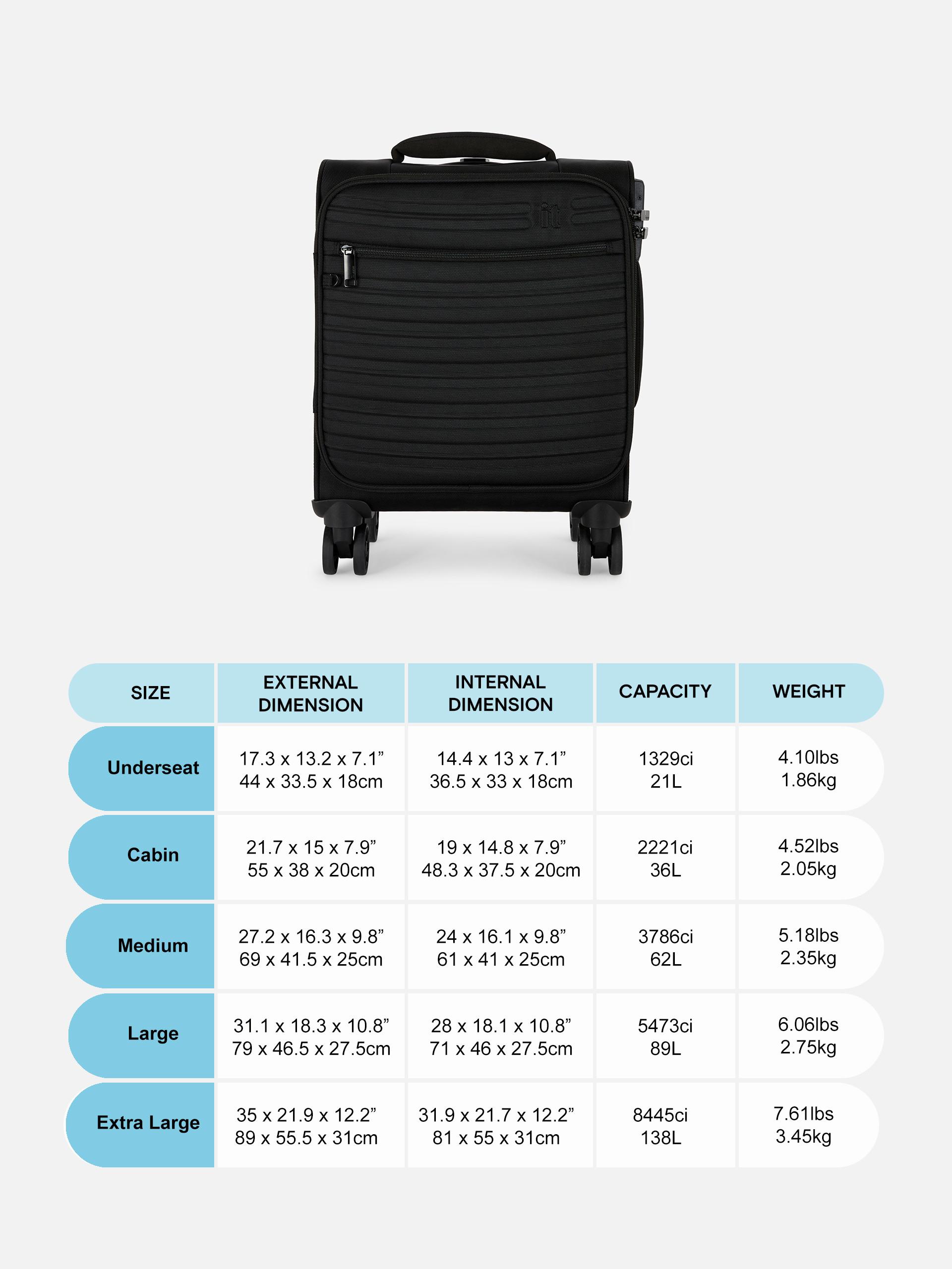Mala viagem maleável 8 rodas