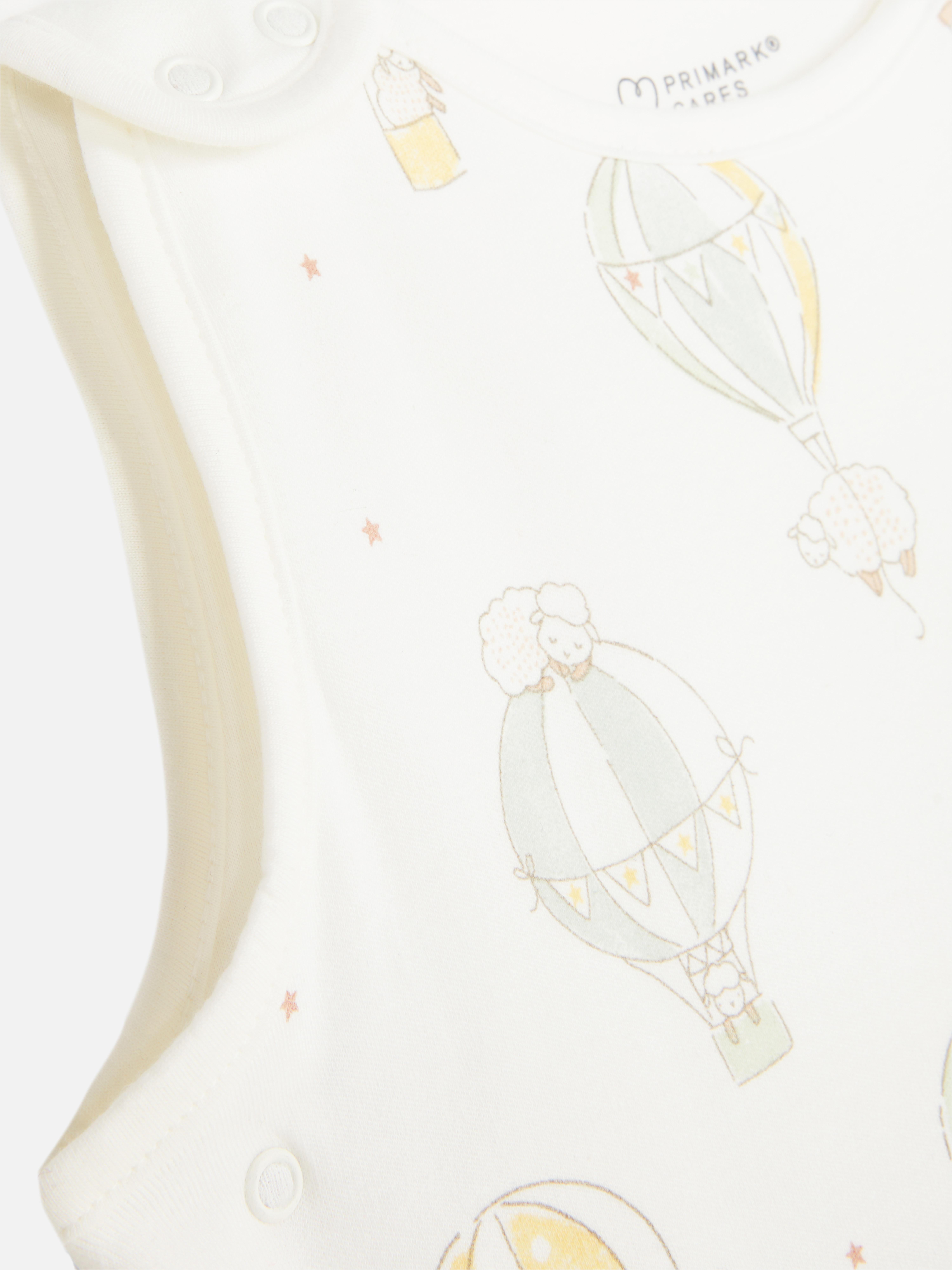 0-18mths | 1.5 Tog Hot Air Balloon Baby Sleep Bag - White