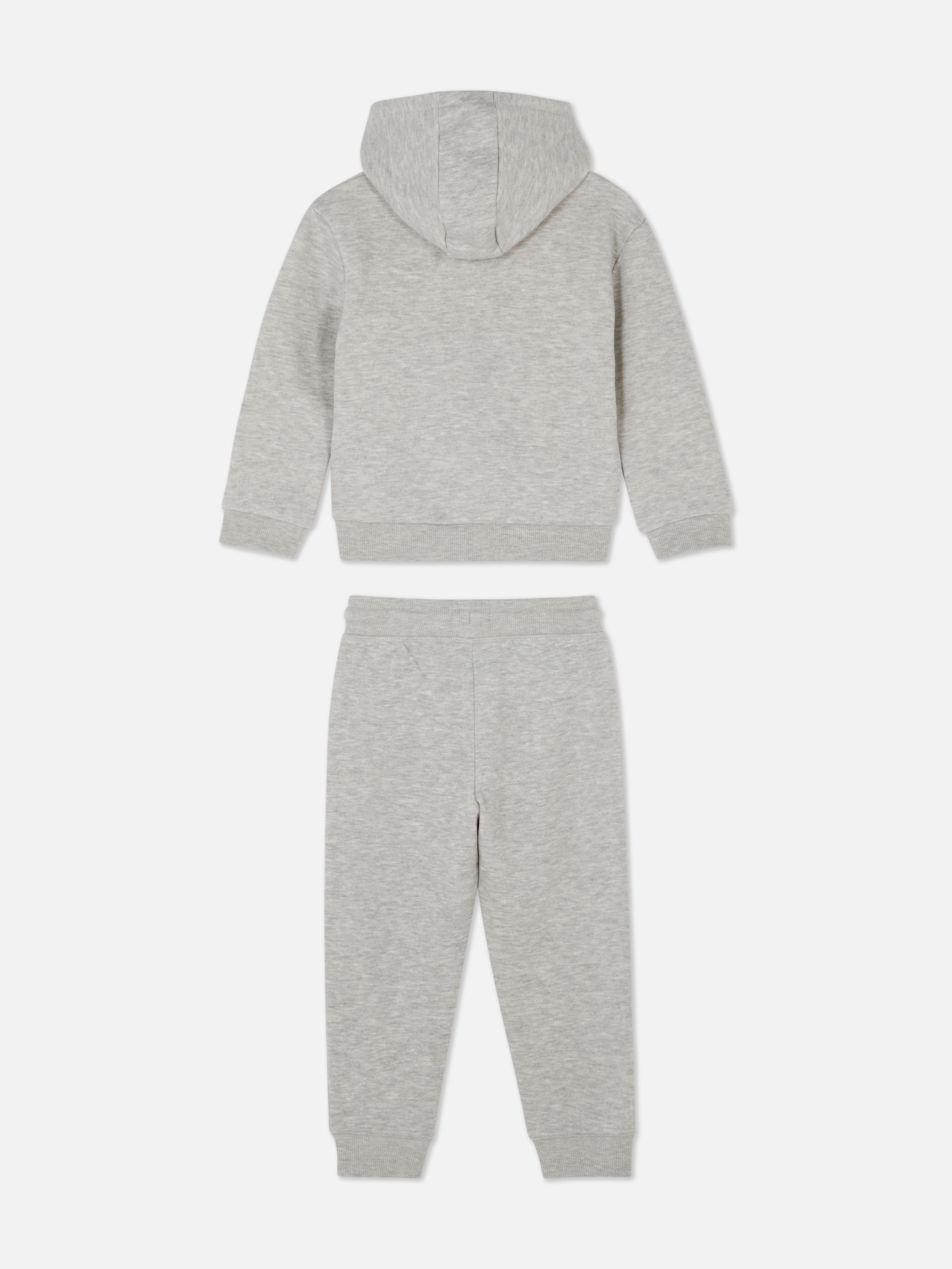 Felpa con cappuccio e pantaloni da tuta con elastico