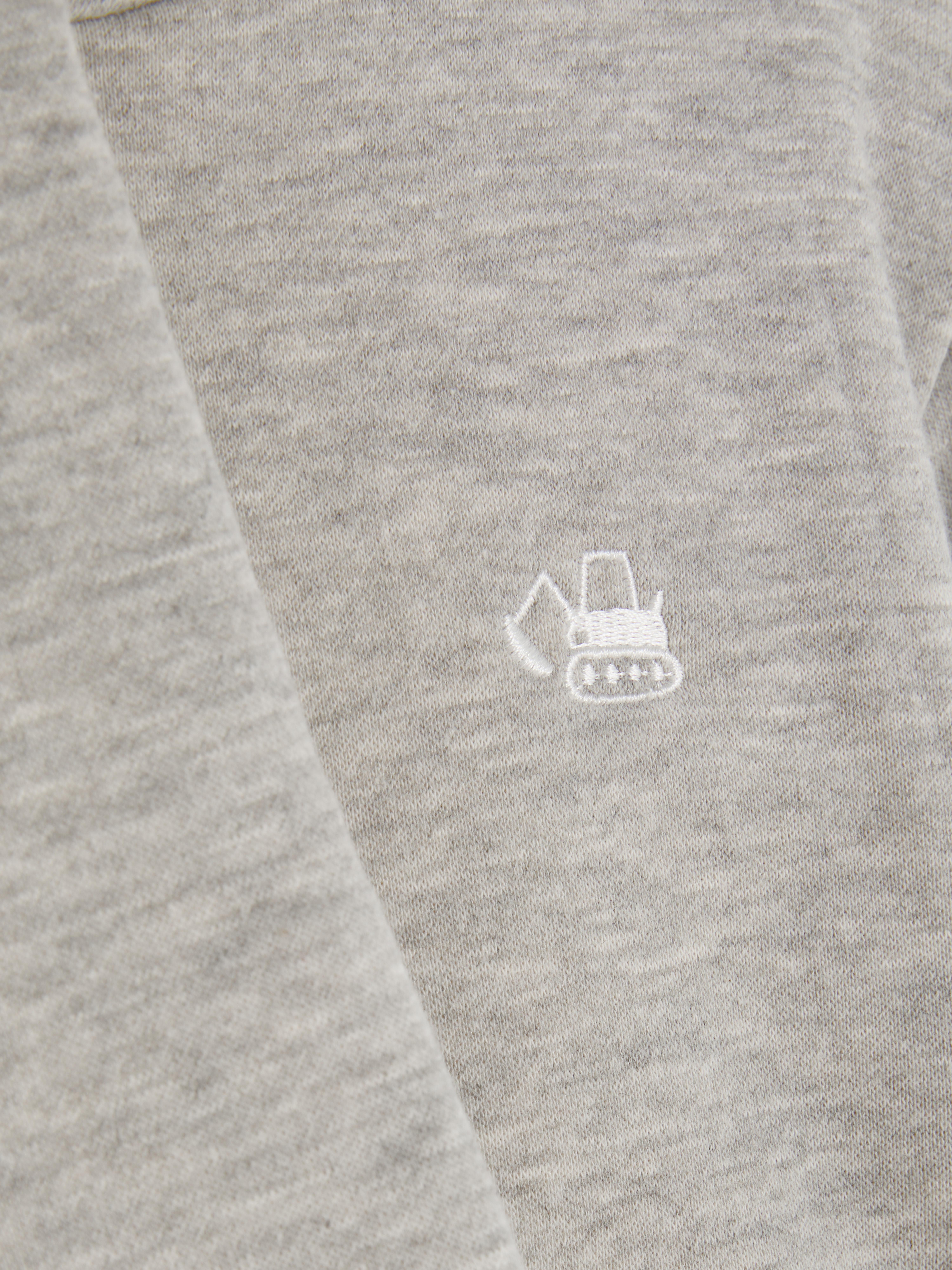 Felpa con cappuccio e pantaloni da tuta con elastico