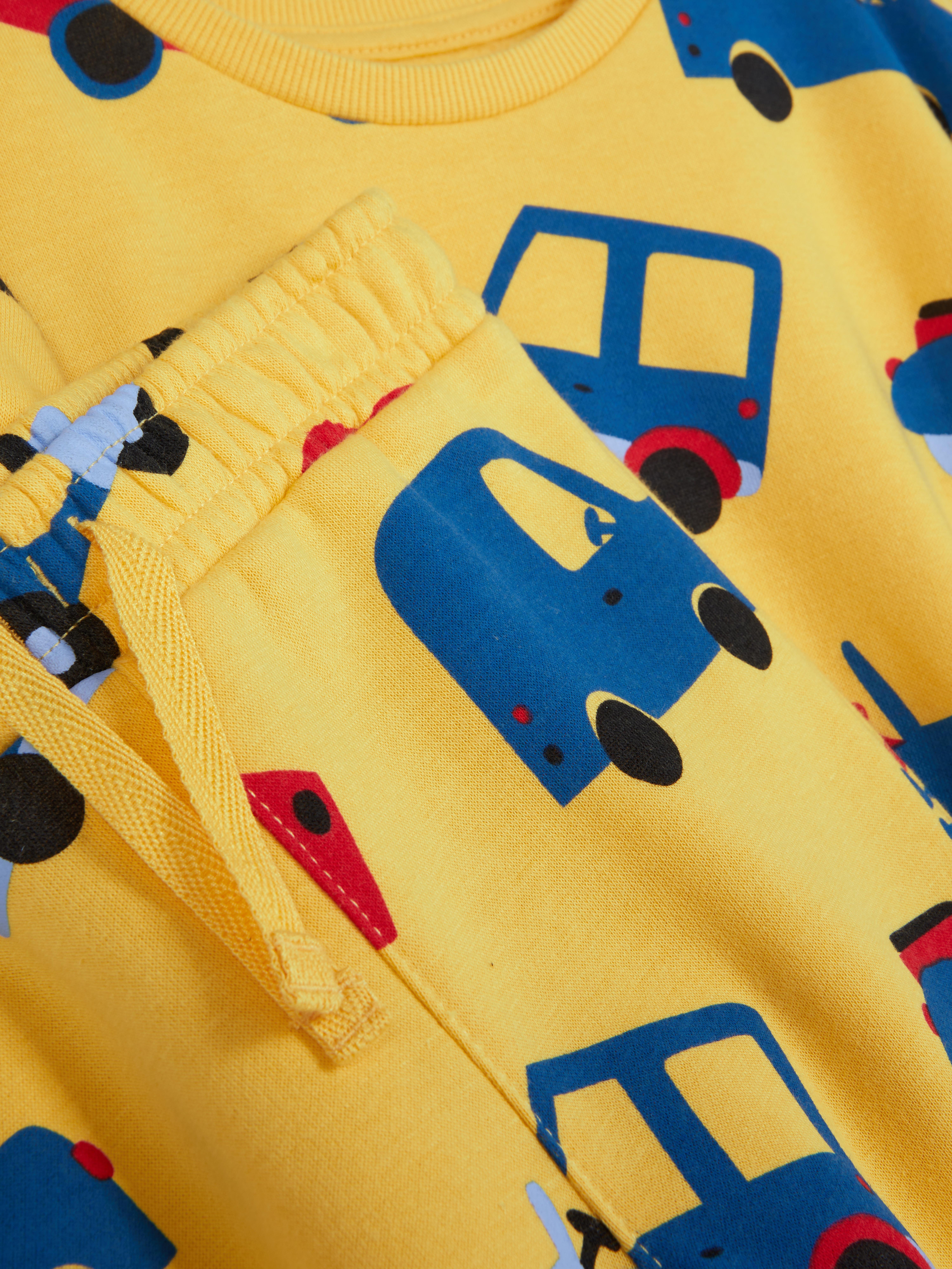 Graphic Sweatshirt and Joggers Set
