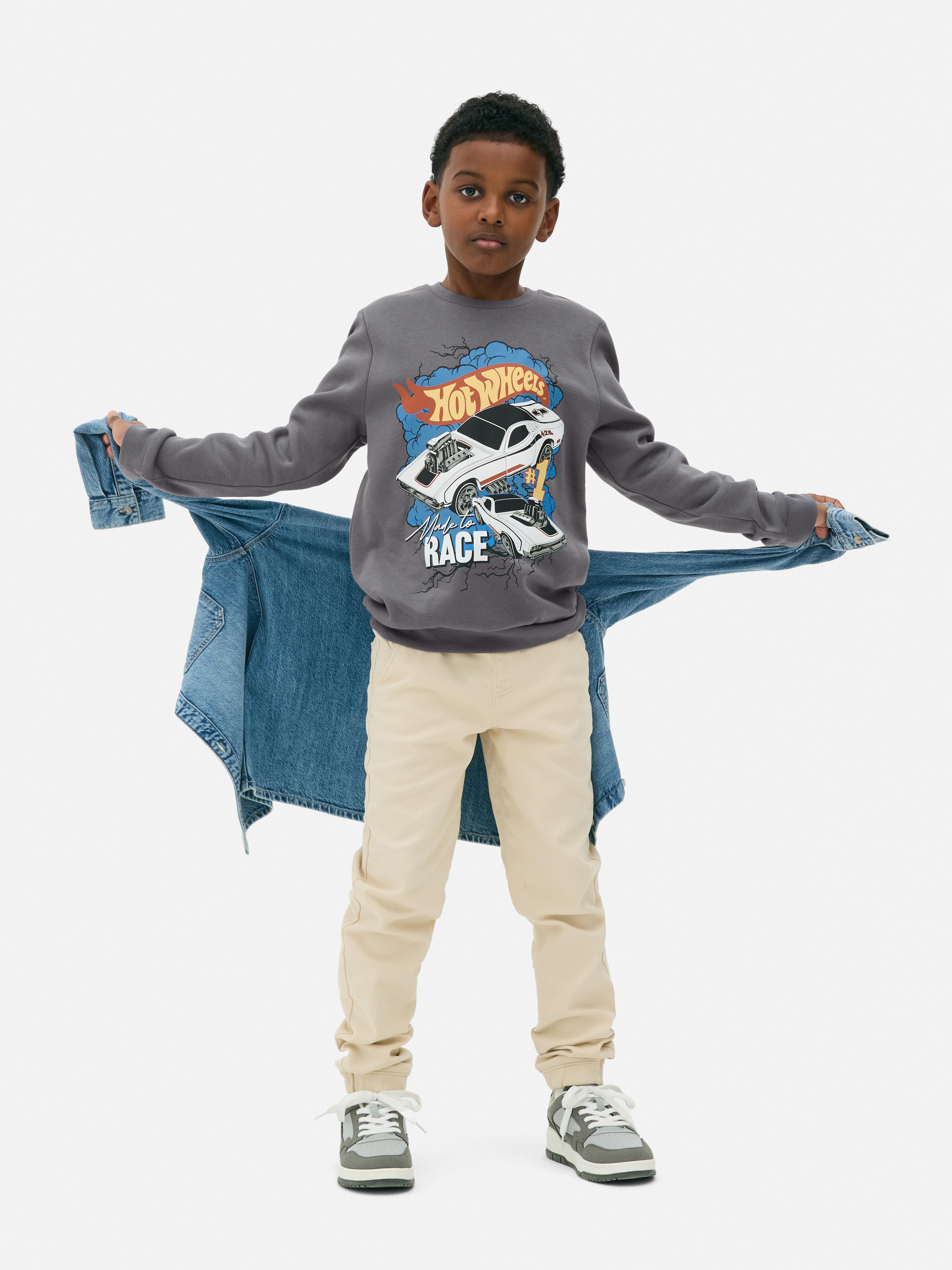 Felpa con grafica Hot Wheels