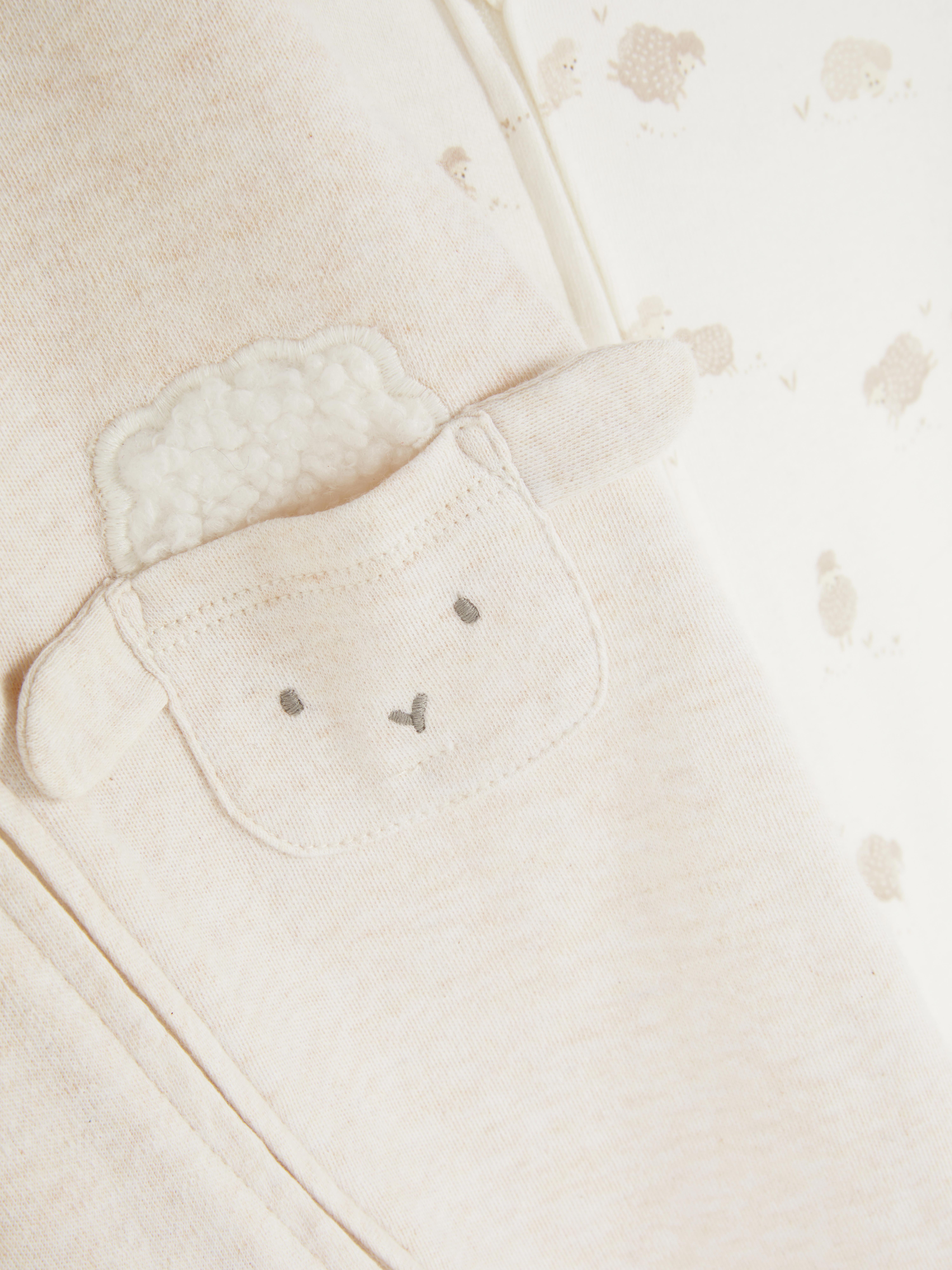 2pk Zip-Up Short Sleeve Sleepsuits