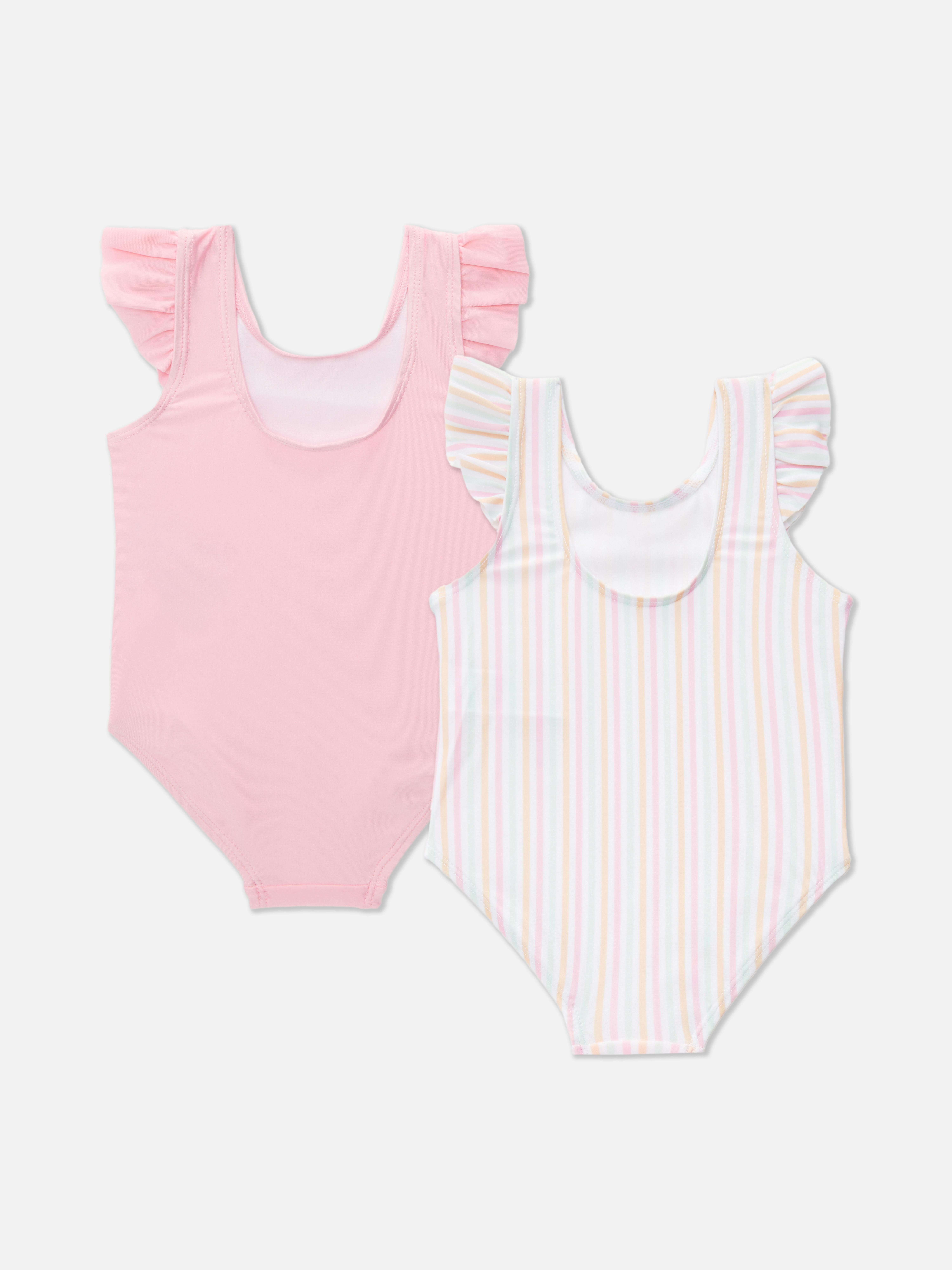 2-Pack Ruffled Swimsuits