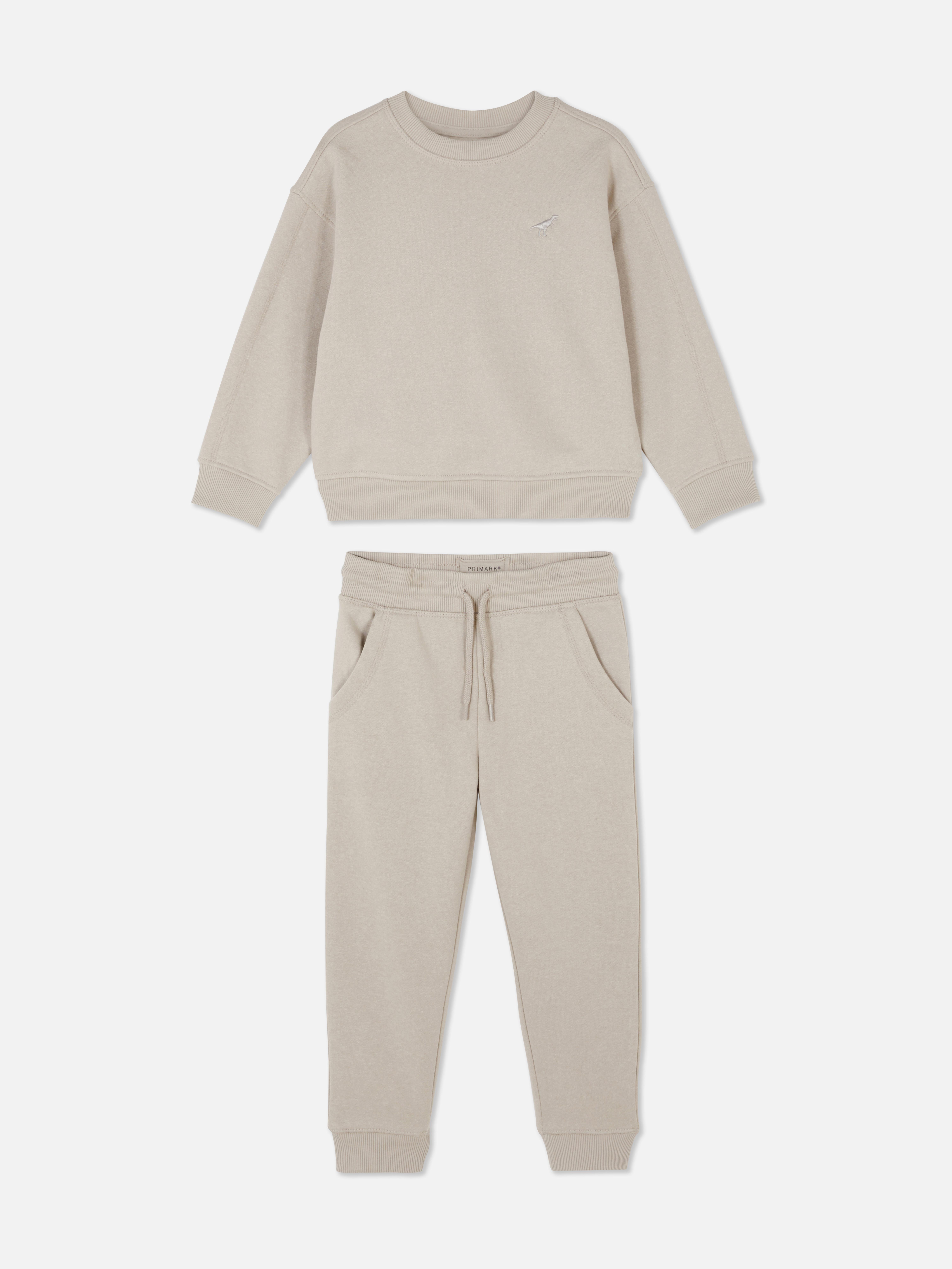 Set van basic sweatshirt en joggingbroek
