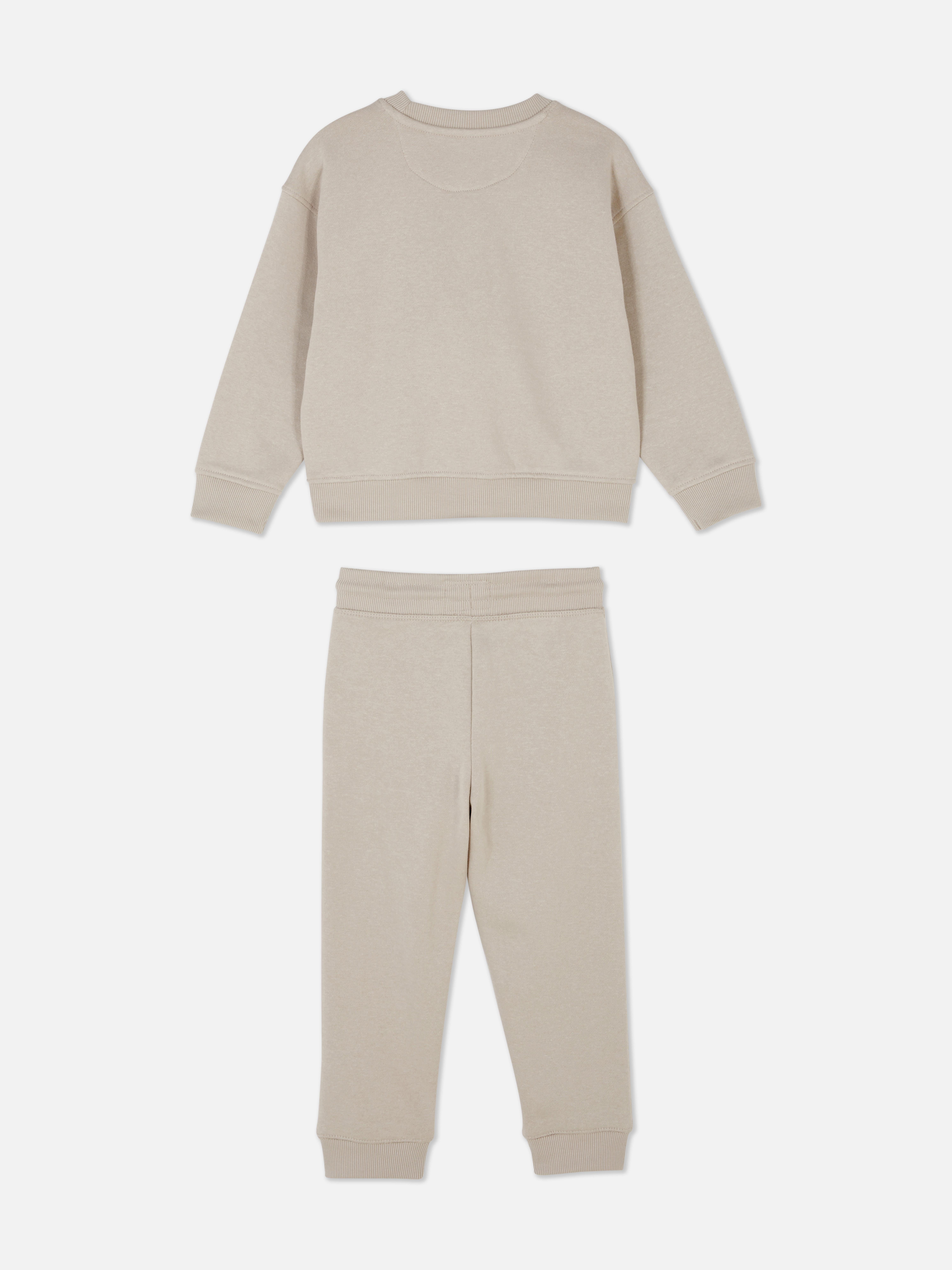 Set van basic sweatshirt en joggingbroek