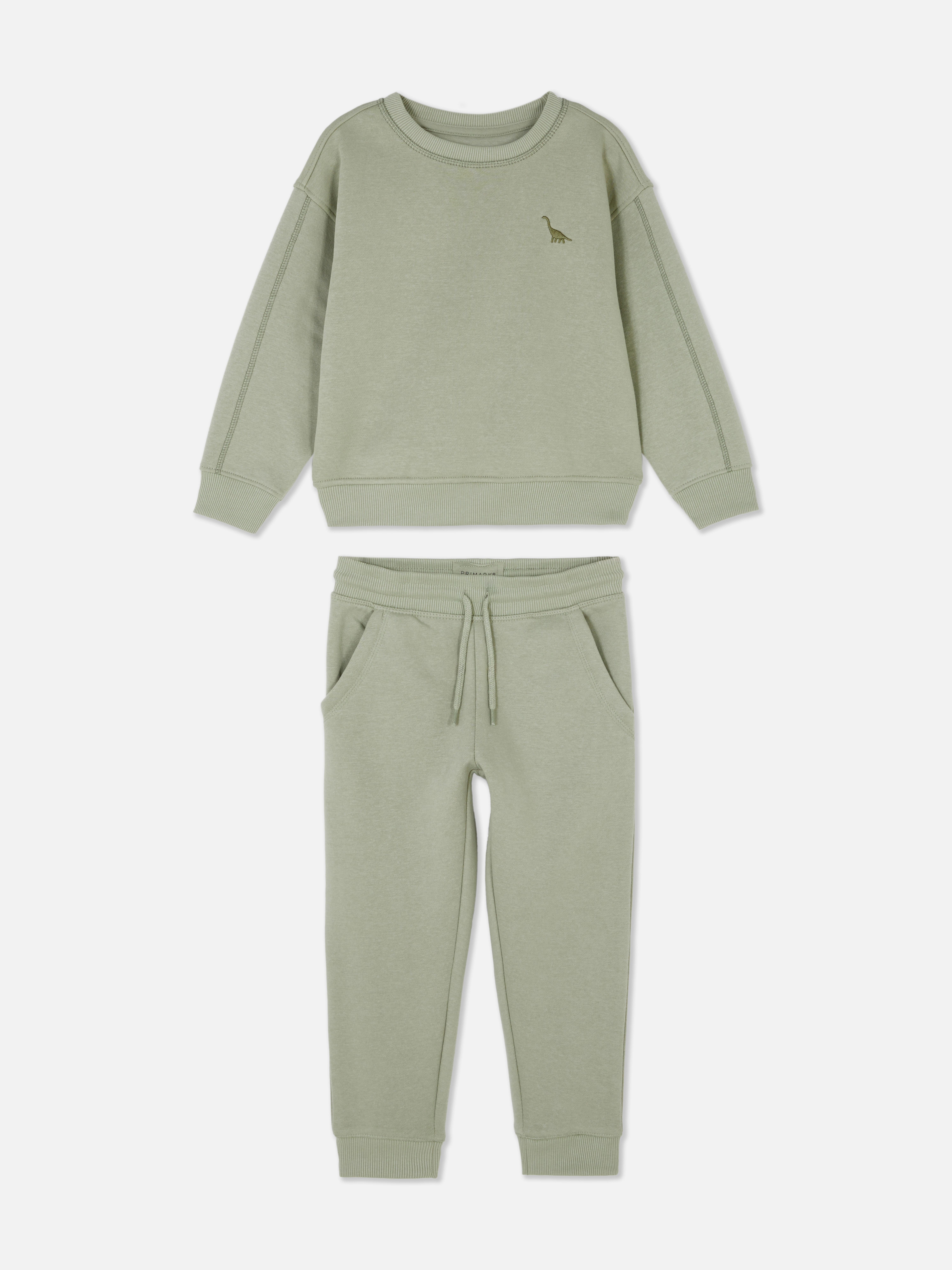 Set van basic sweatshirt en joggingbroek