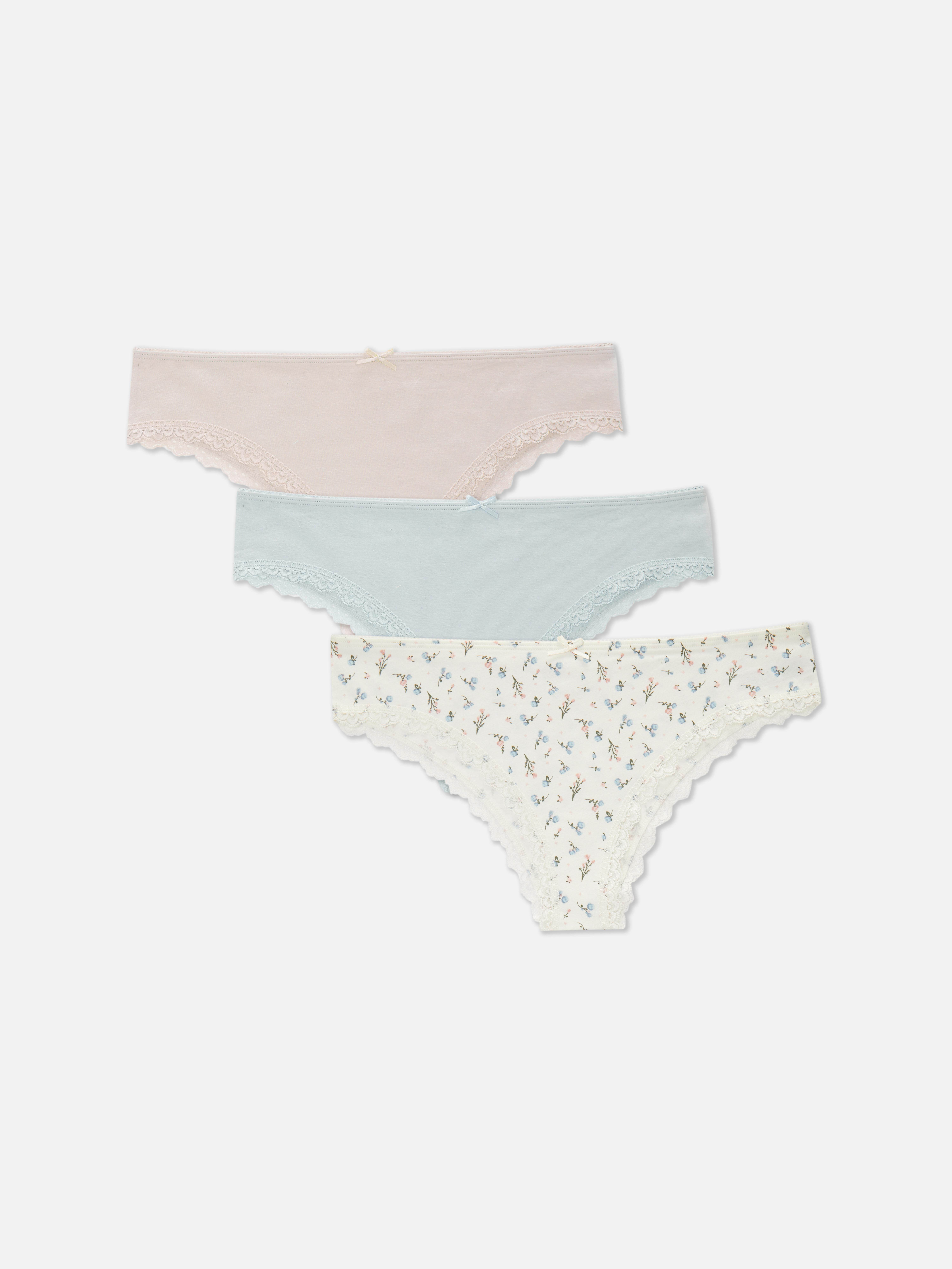 Brazilian slips met patroon, set van 3