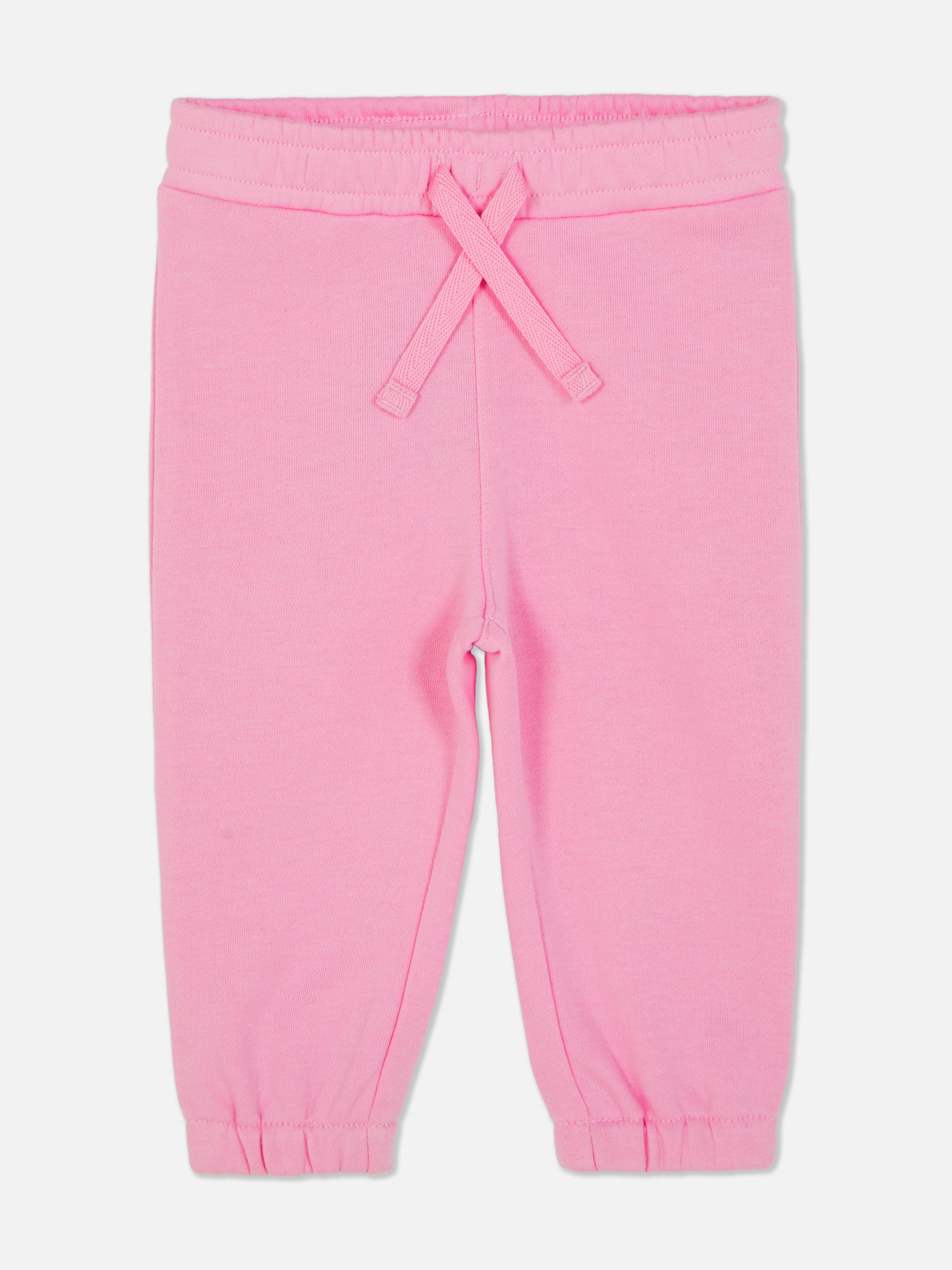 Pantaloni casual cu manșete și șnur Roz