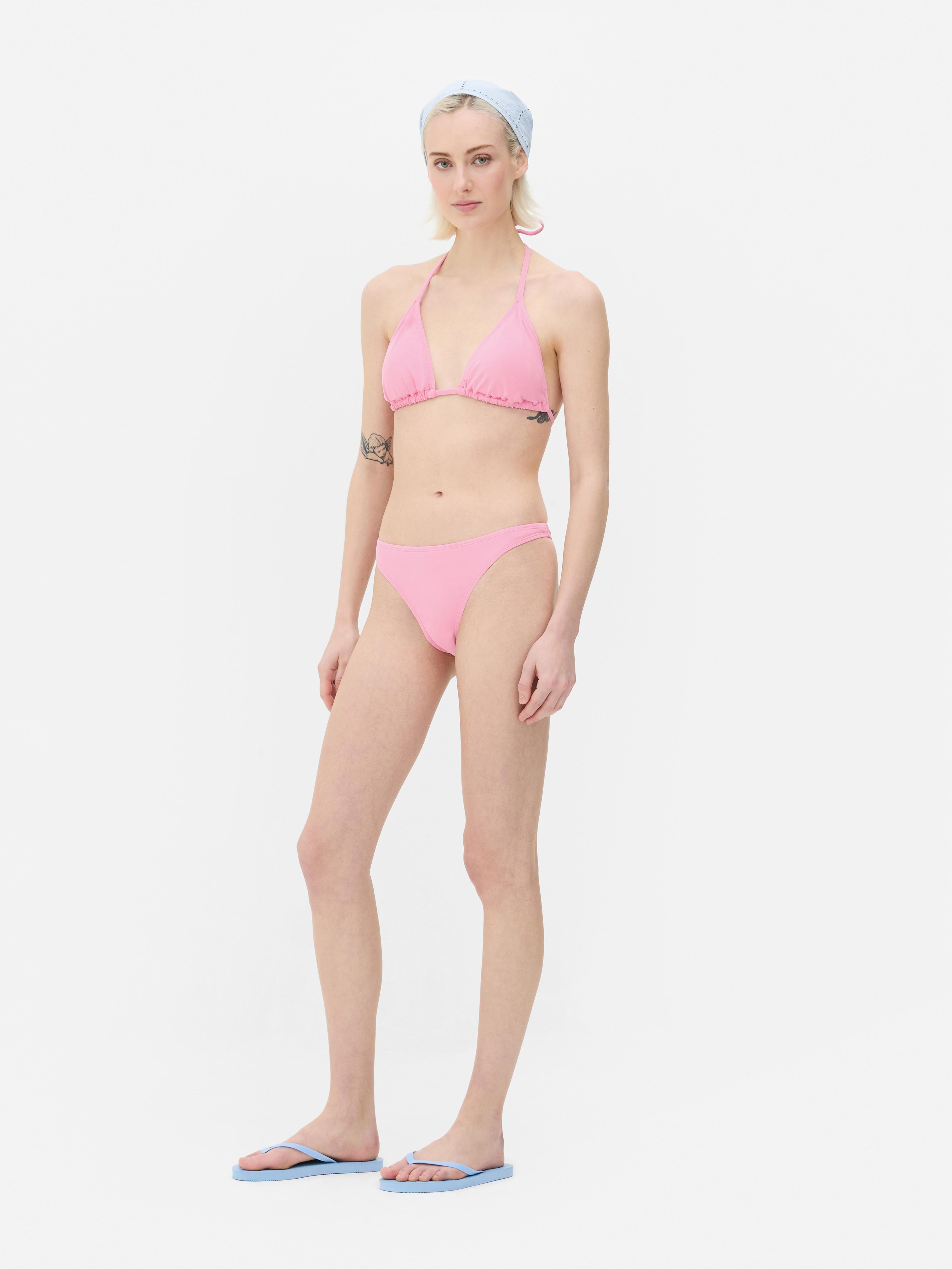 Triangelbikinitopje Lichtroze