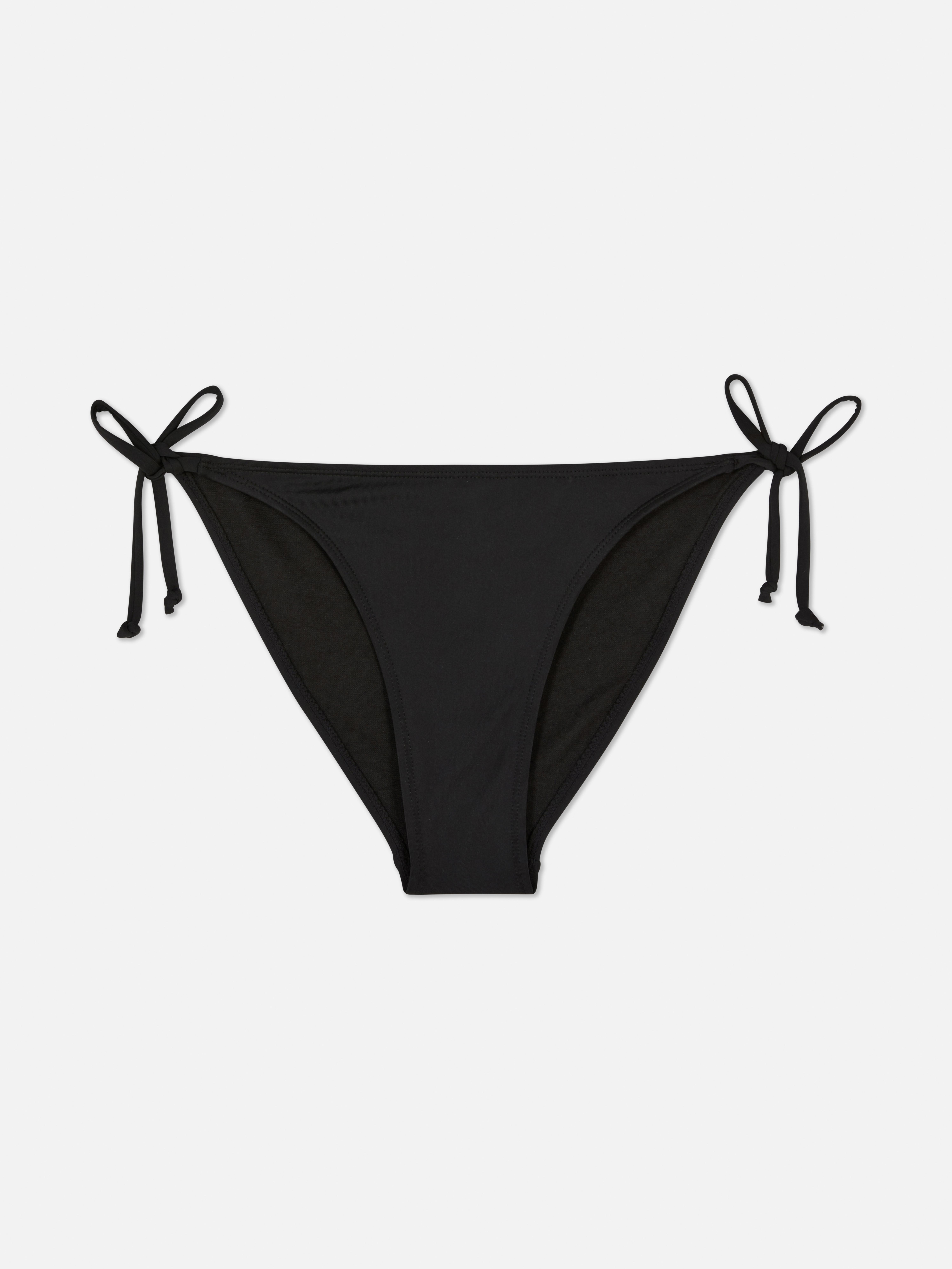 Bikinihose mit seitlichen Bindebändern