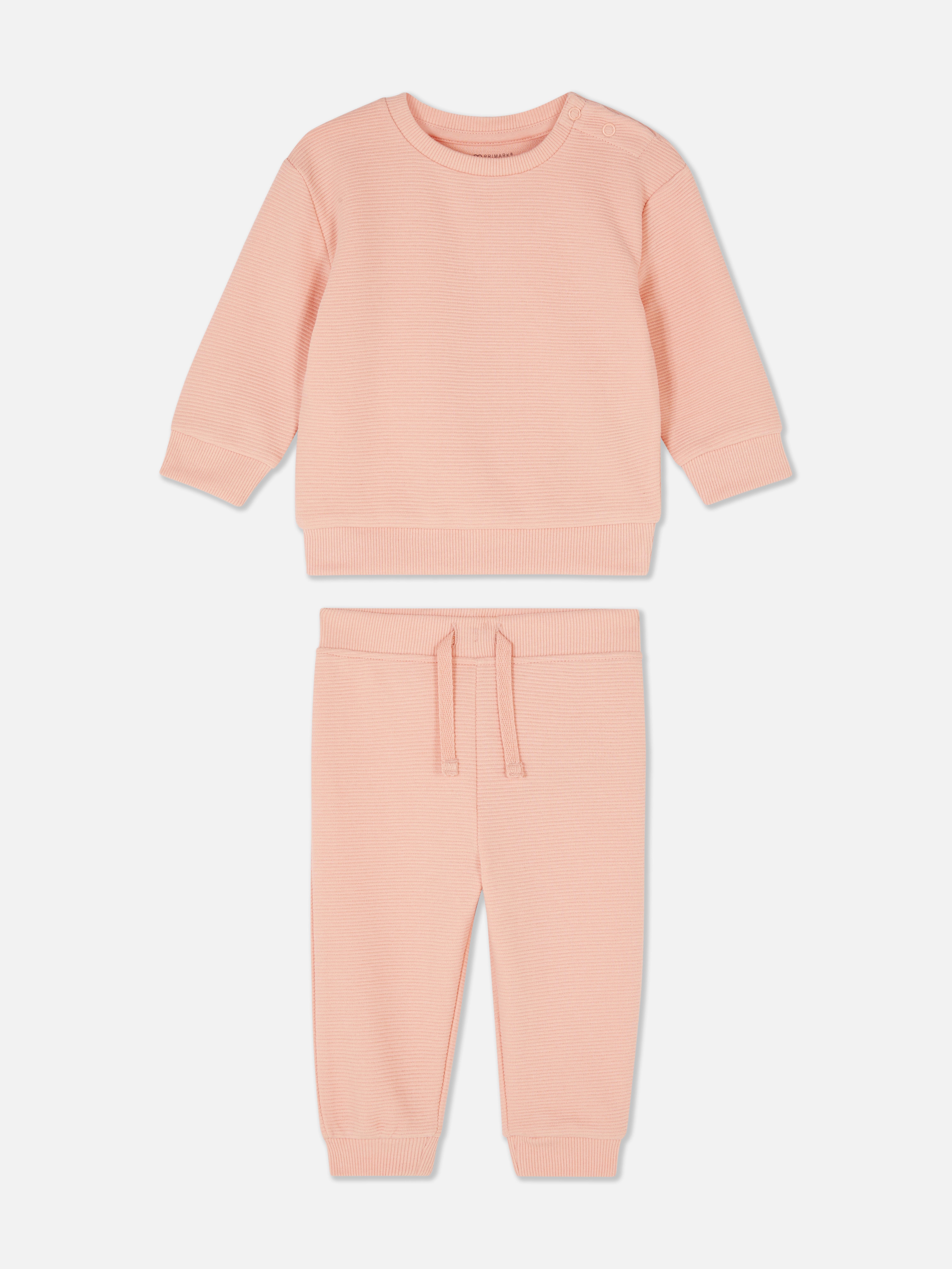 Ensemble sweat-shirt et bas de jogging texturé