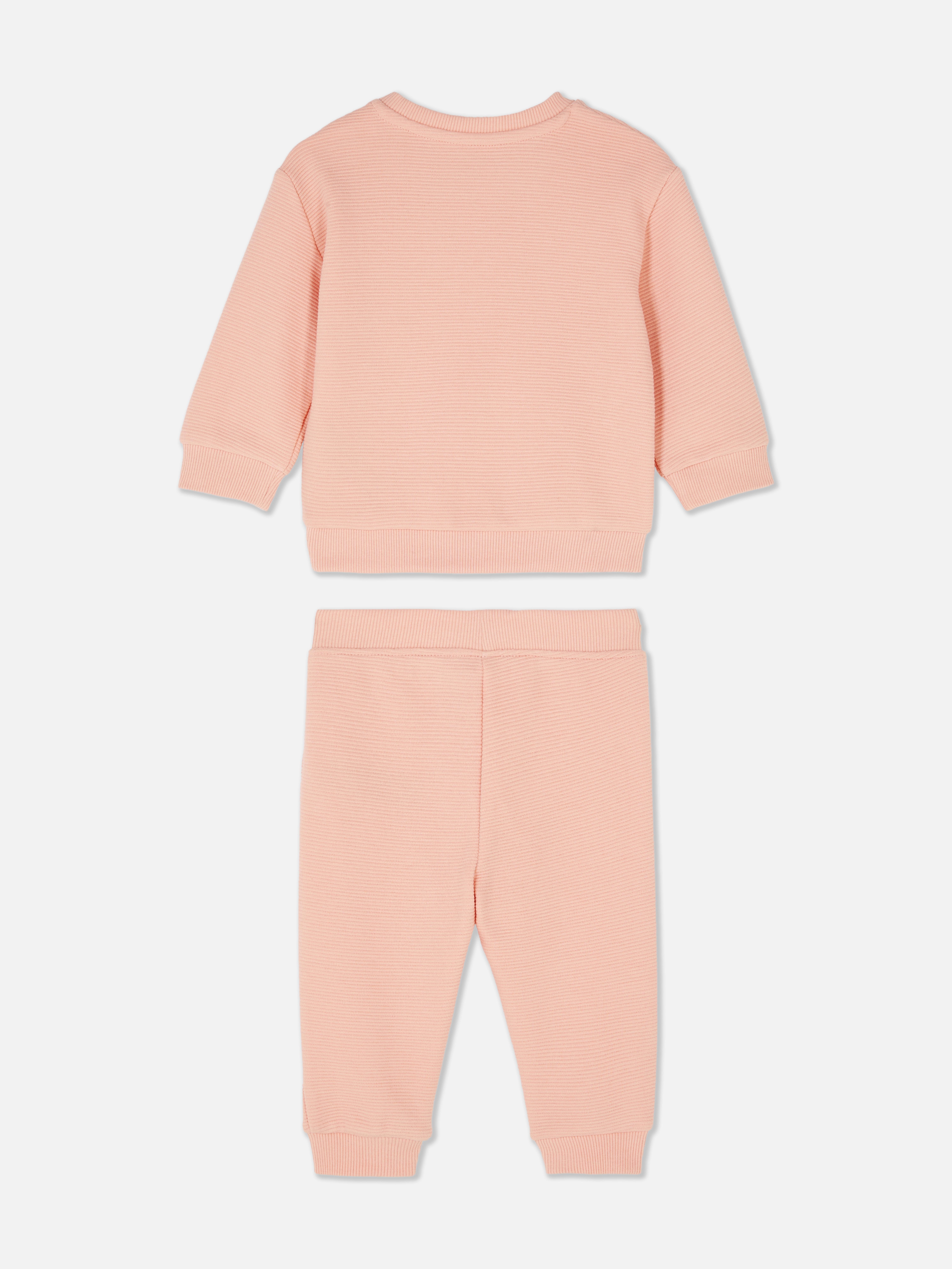 Ensemble sweat-shirt et bas de jogging texturé