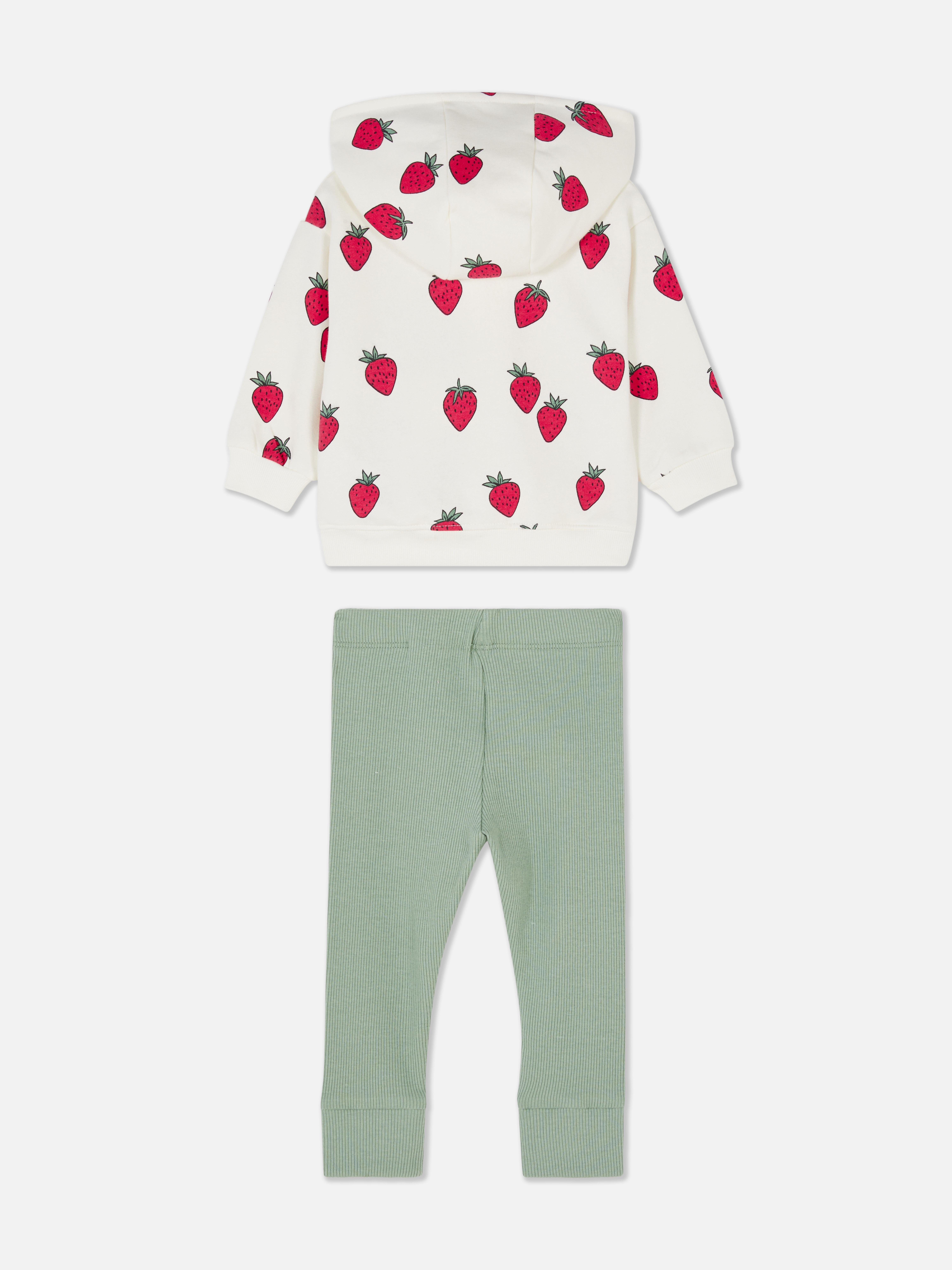 Strawberry Hoodie and Pants Set