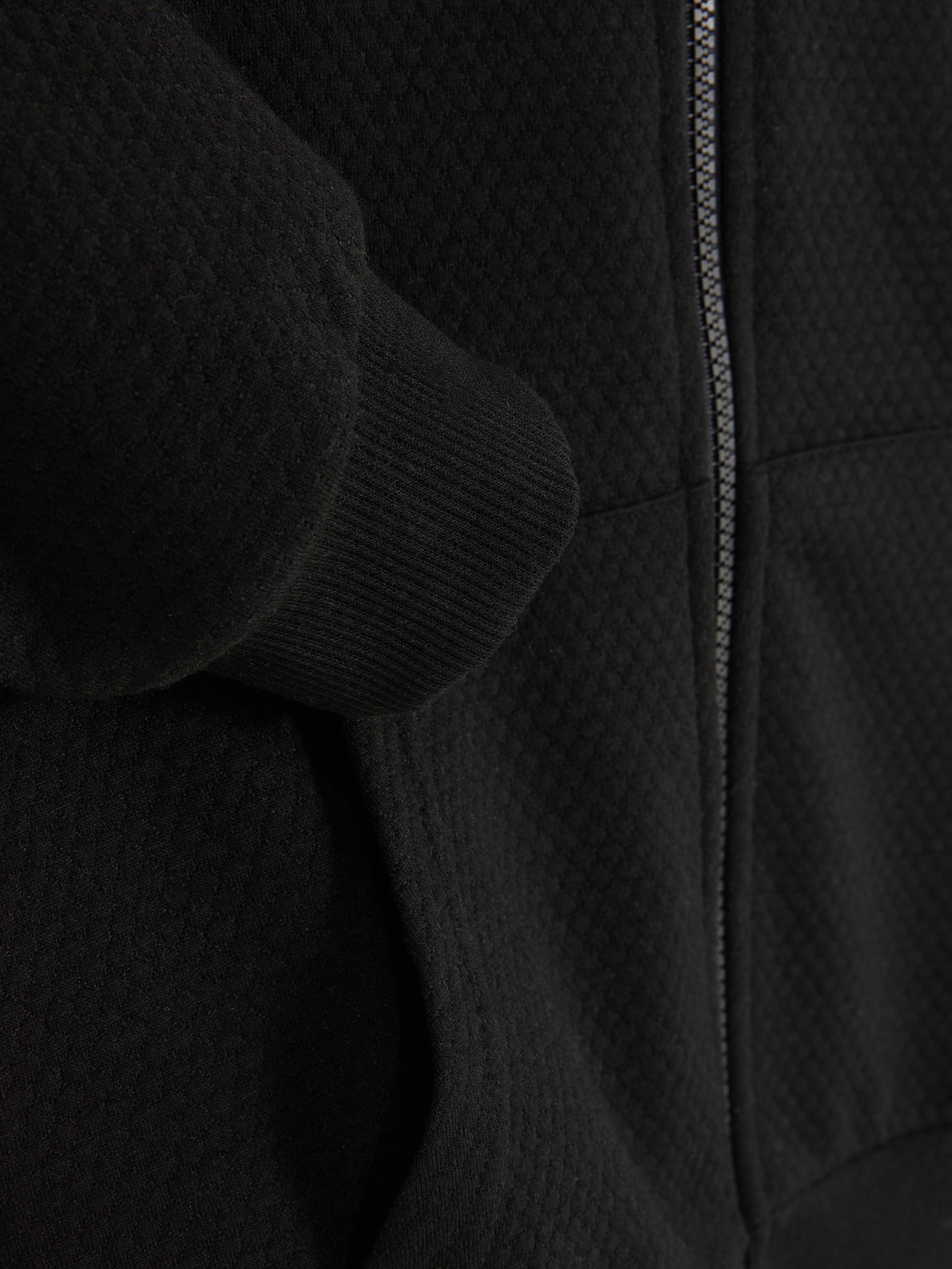 Textured Zip Hoodie